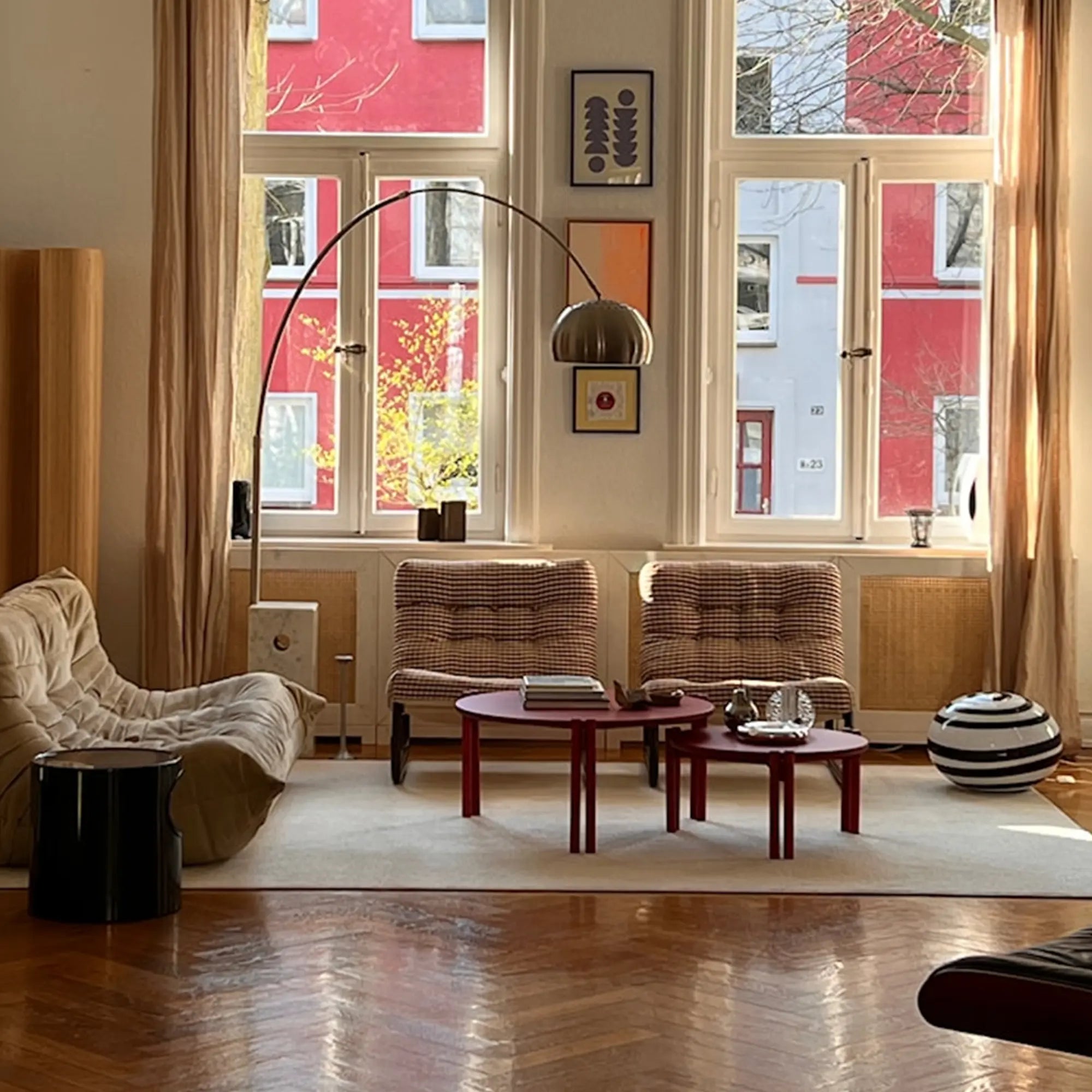 Contemporary low coffee table featuring a simple yet stylish design