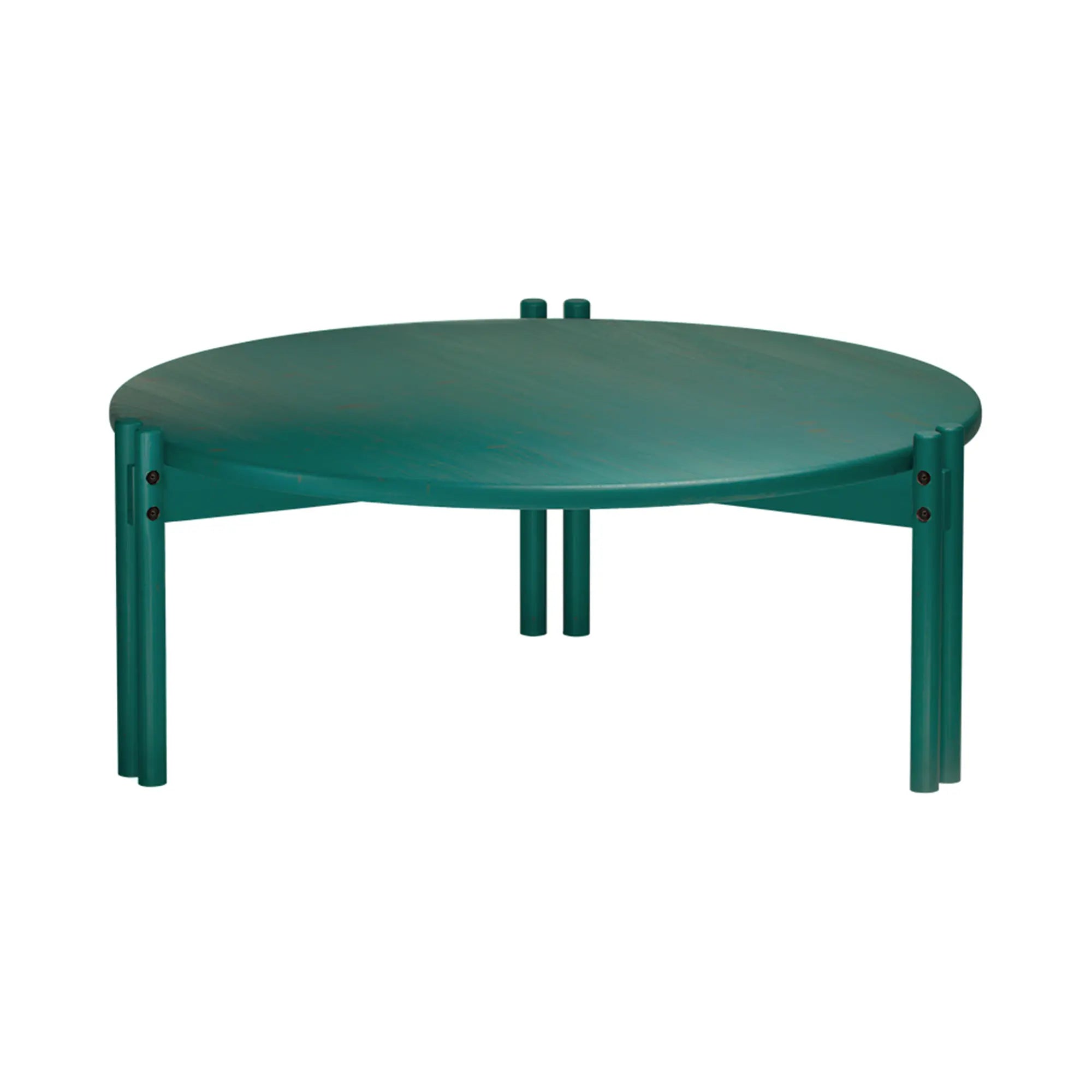 Modern and minimalist Sticks Low Coffee Table in natural wood finish