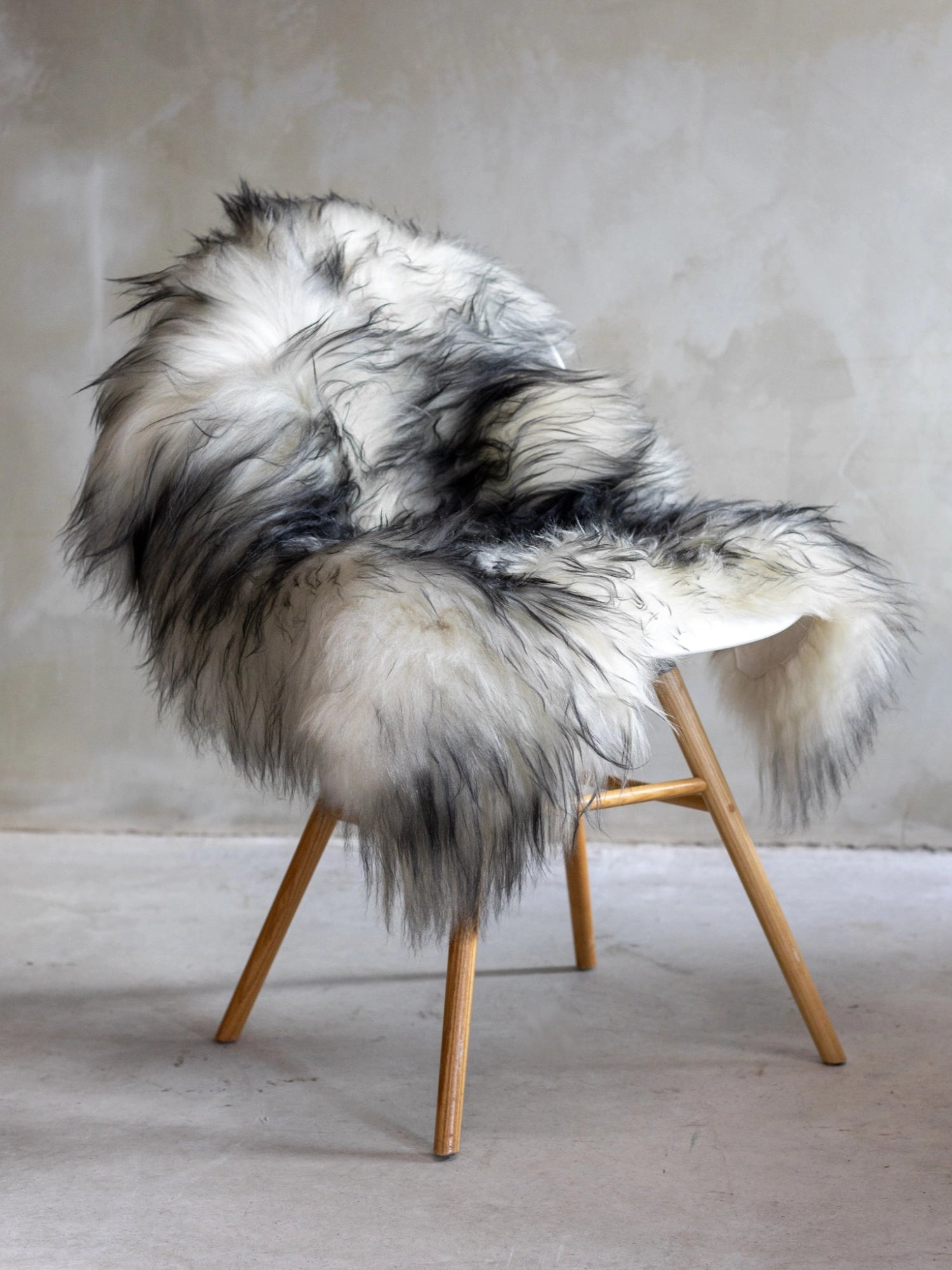 Icelandic Long-Hair Sheepskin Hide - Natural Grey by TCL Selects - THAT COOL LIVING