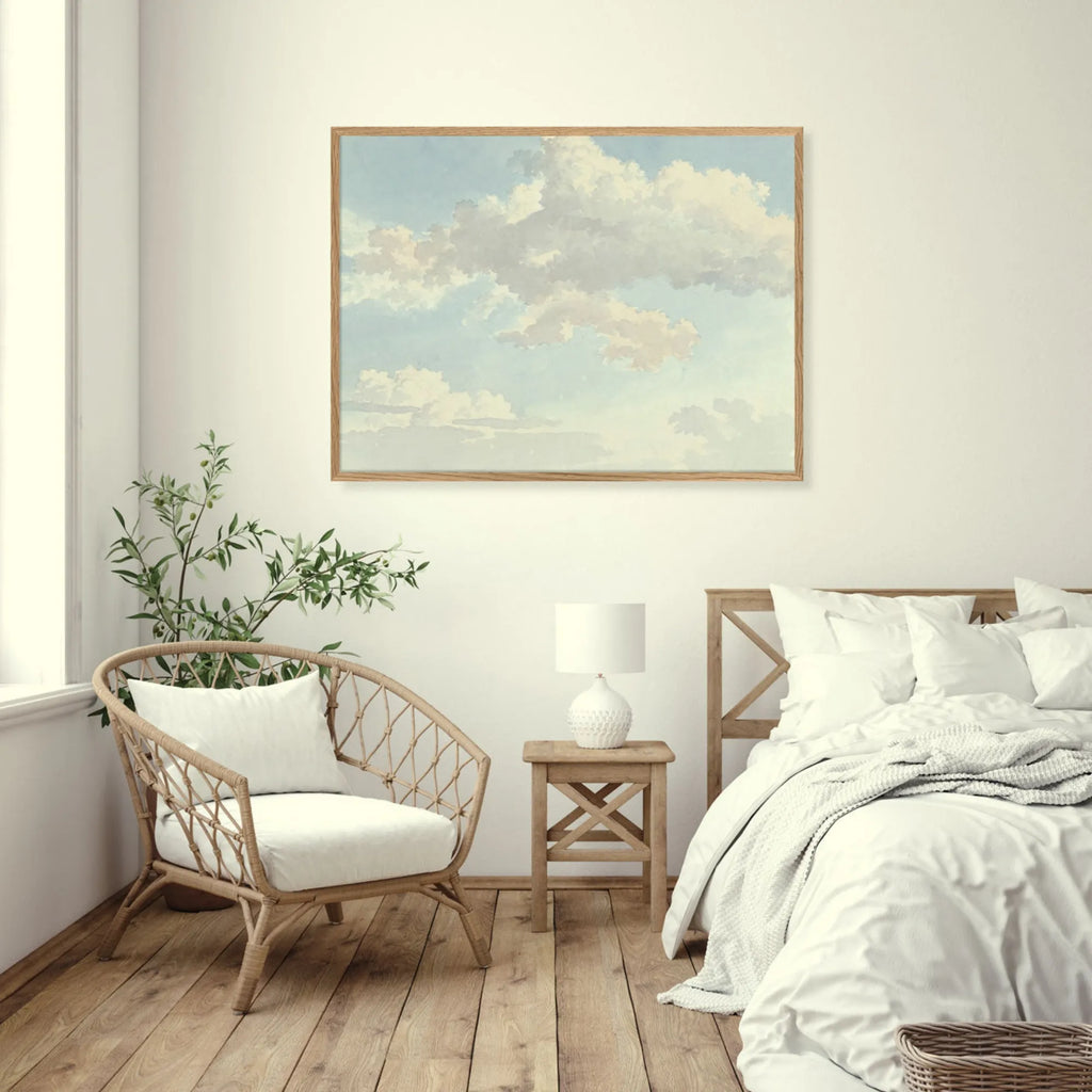  Close-up of Clouds IV artwork showing intricate brush strokes and texture