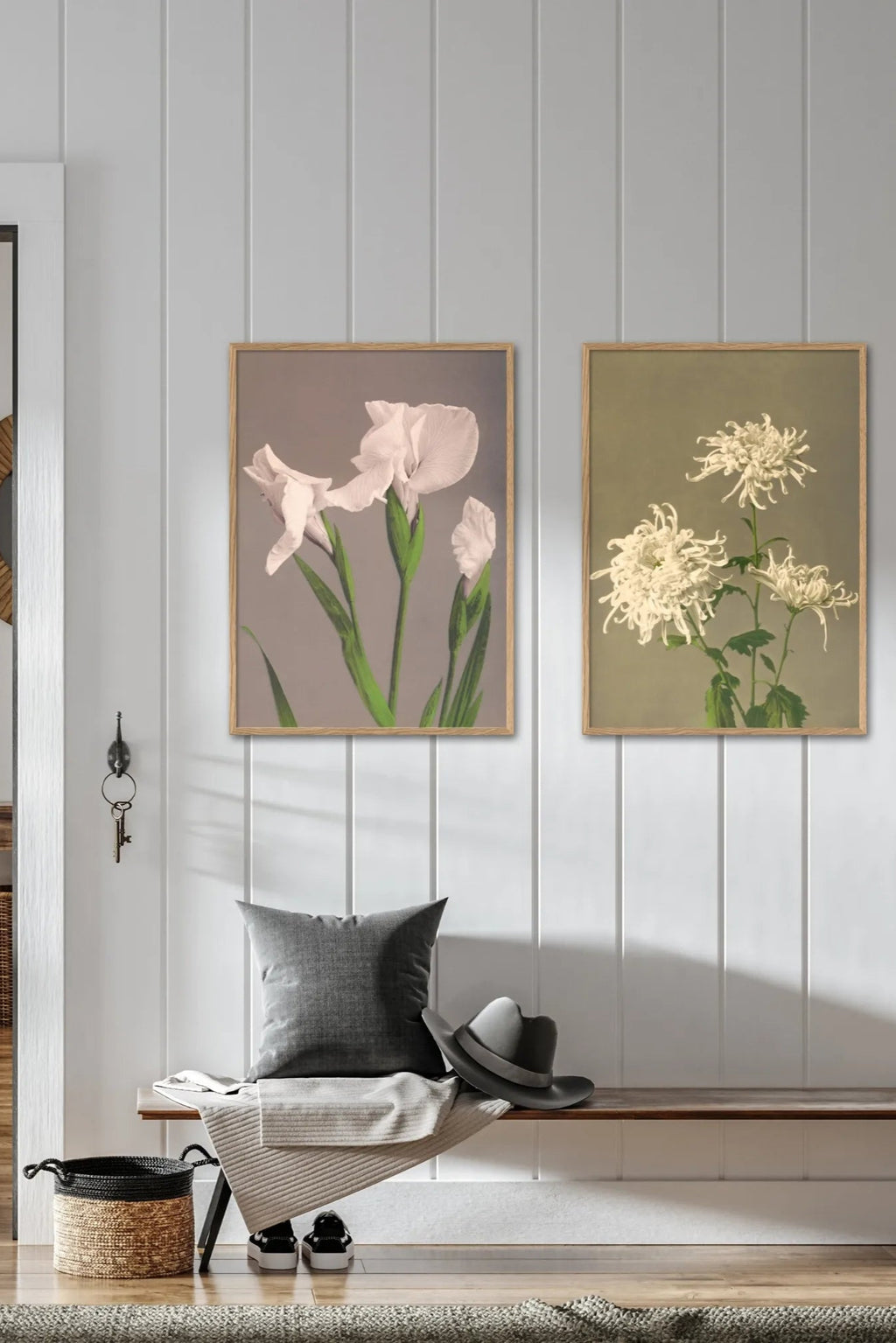 Gorgeous White Chrysanthemum bouquet with lush green leaves and stems