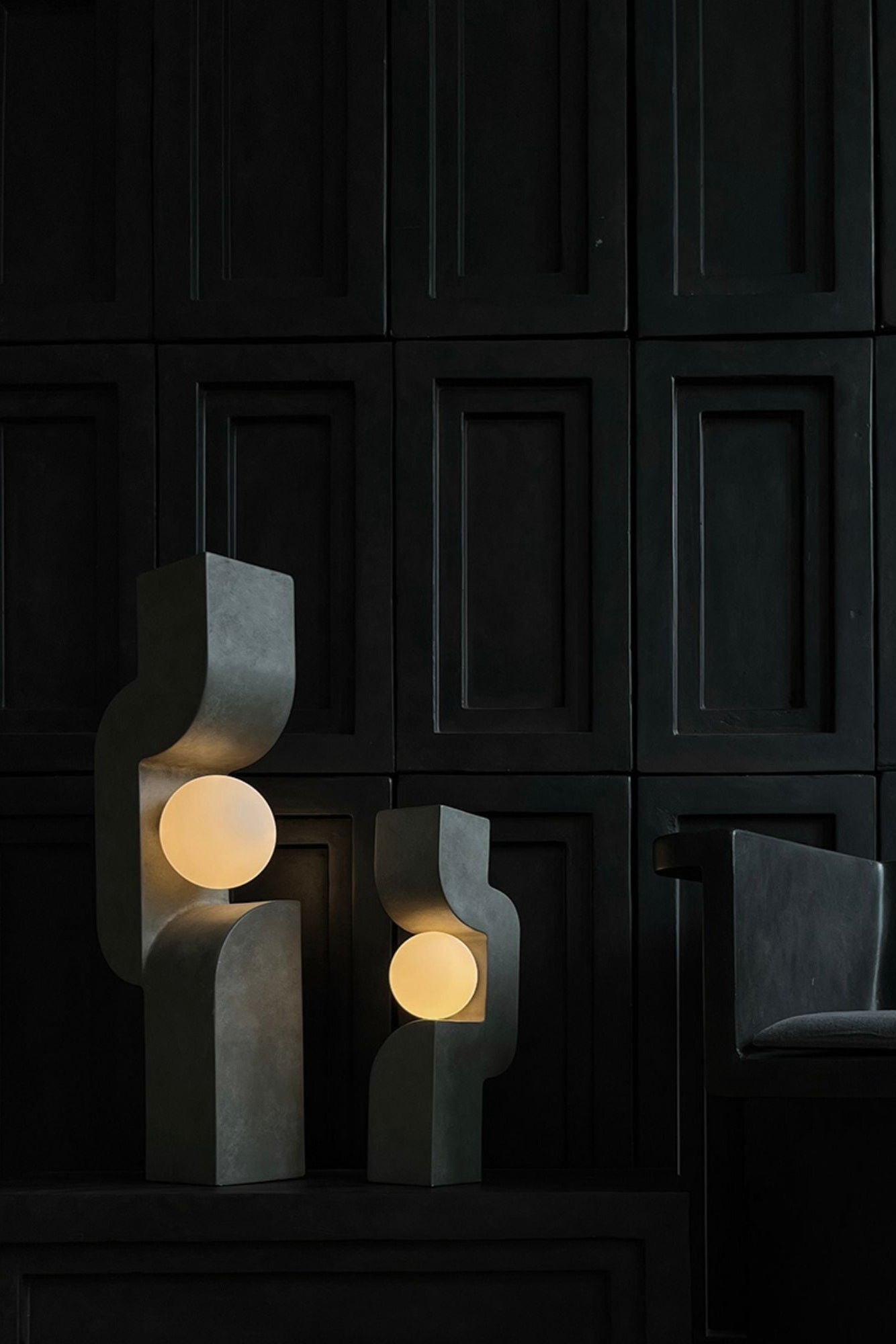 Sitting Man, Big Floor Lamp - THAT COOL LIVING