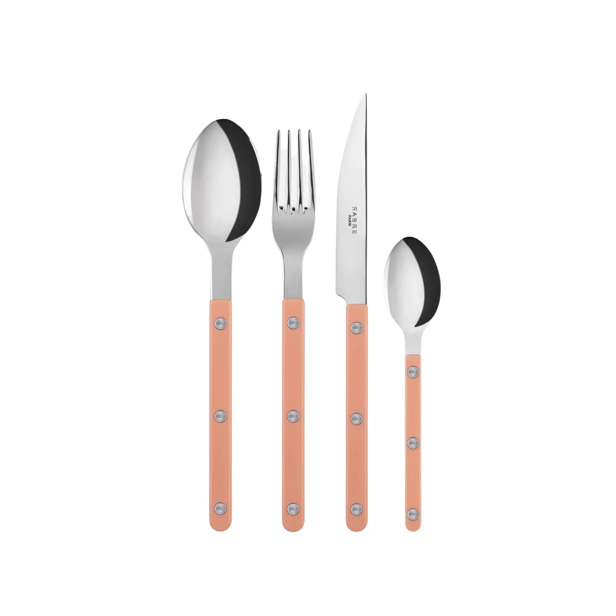 Bistrot Solid Cutlery Set - Brilliant, 24-piece stainless steel silverware with elegant design and durable construction for stylish dining experience