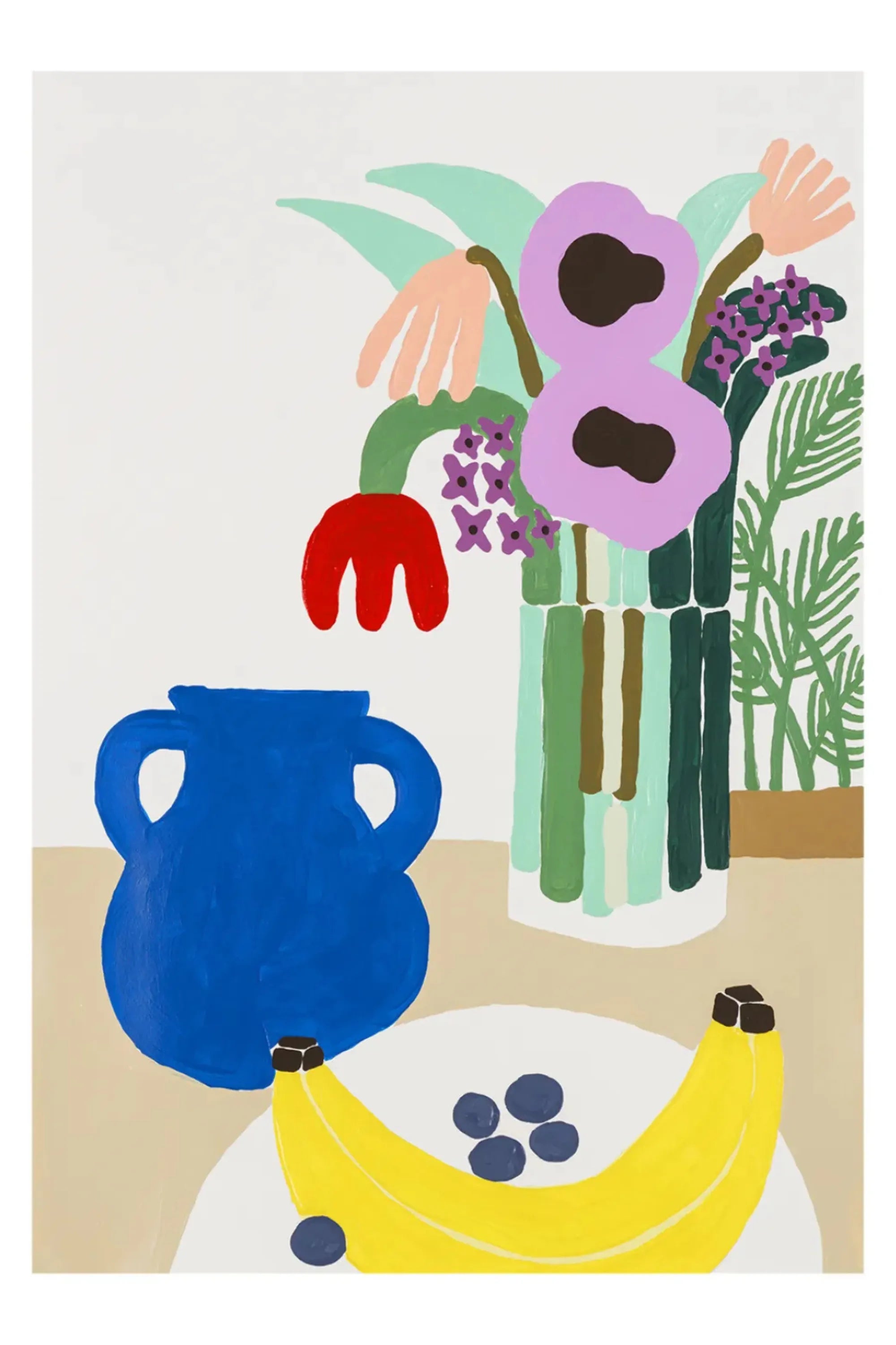 Blueberries and Banana