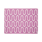 Swirl Throw Blanket in cozy grey and white knit pattern