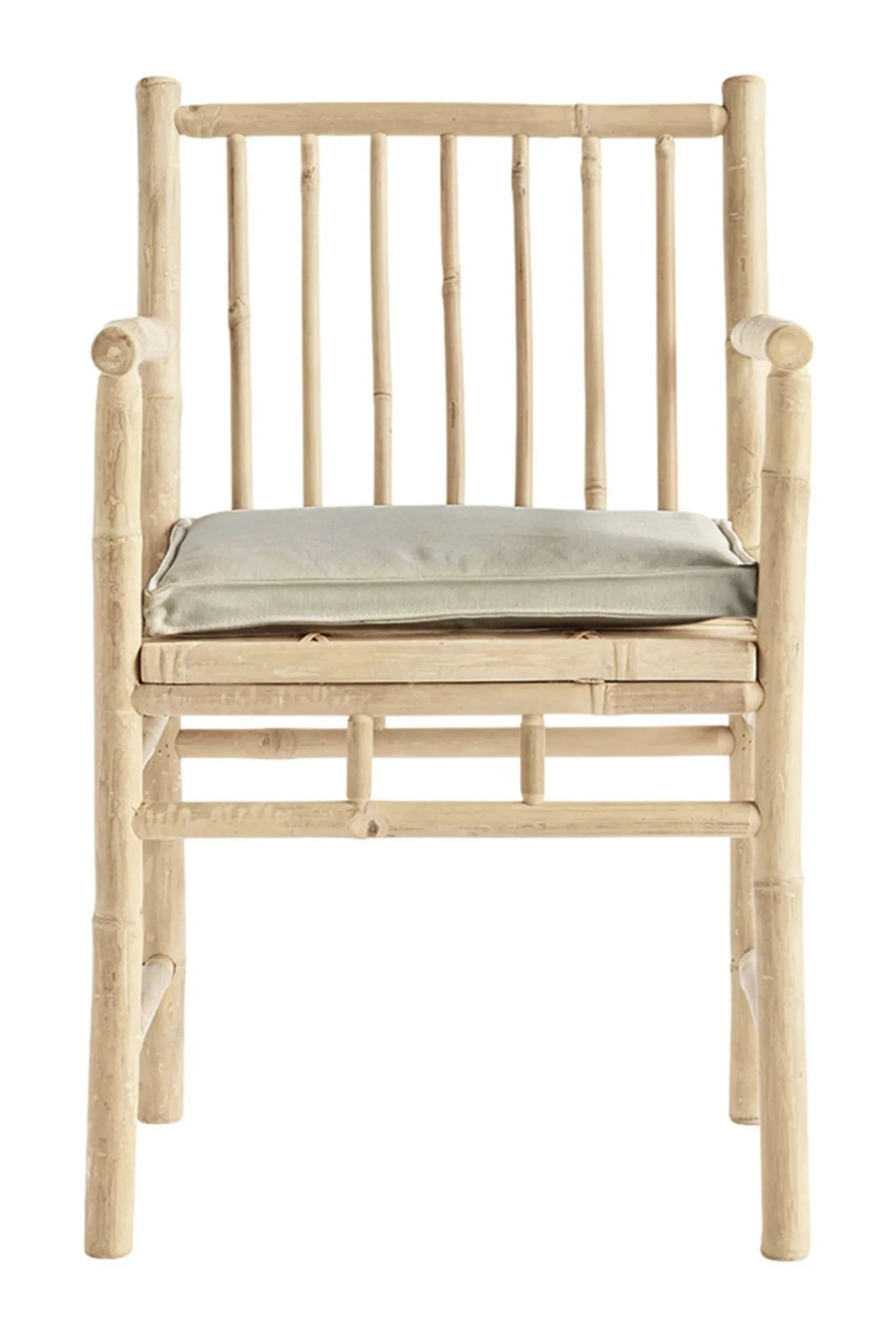 Outdoor Bamboo Dining Chair With Armrest - Set of 4 - THAT COOL LIVING