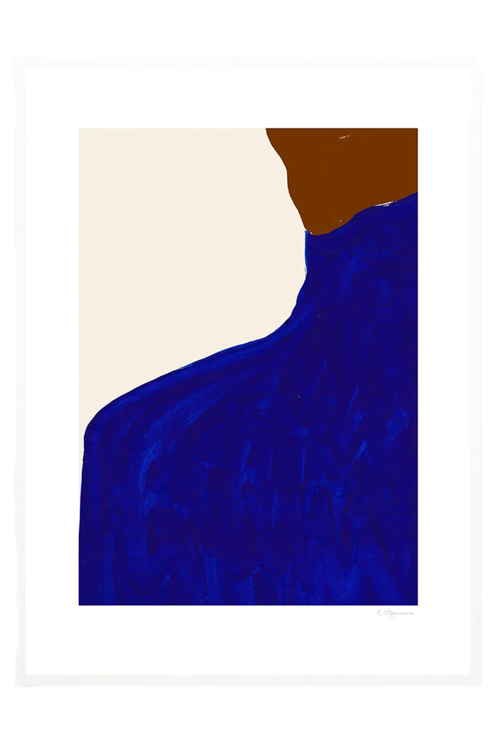 Blue Skirt Brown Jumper - Art Print - THAT COOL LIVING