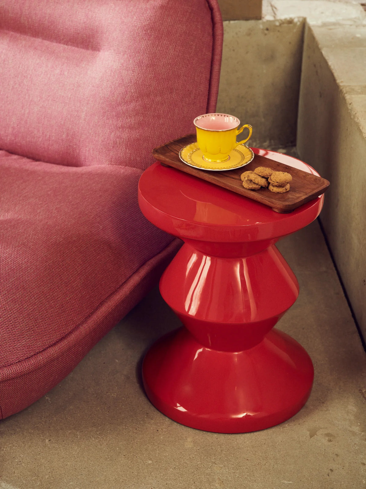 Zig Zag Stool & Side Table by POLSPOTTEN