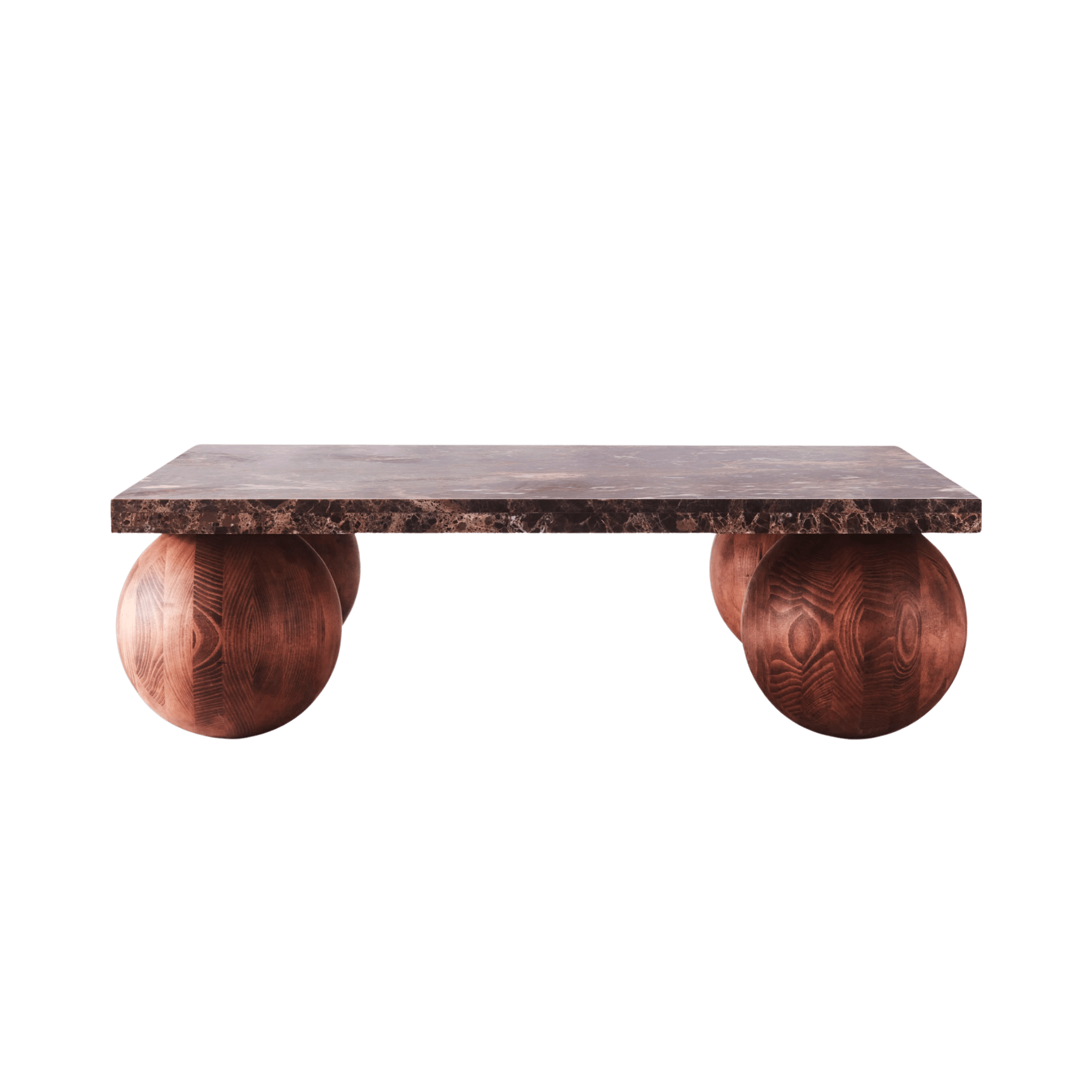 Table de canapé carrée Sphere Dark Emperador