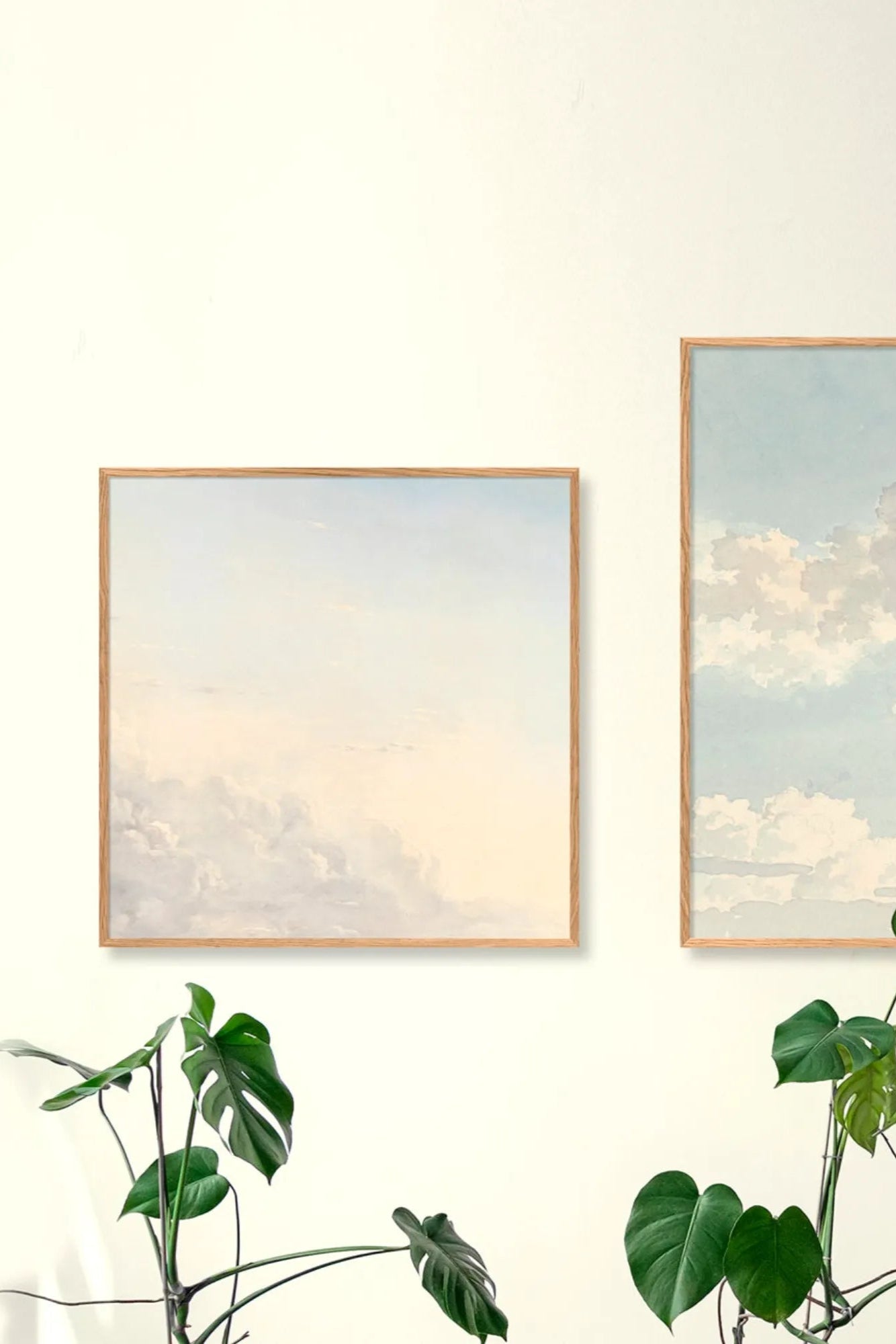 Contemporary artwork showcasing a dreamy and serene cloud formation