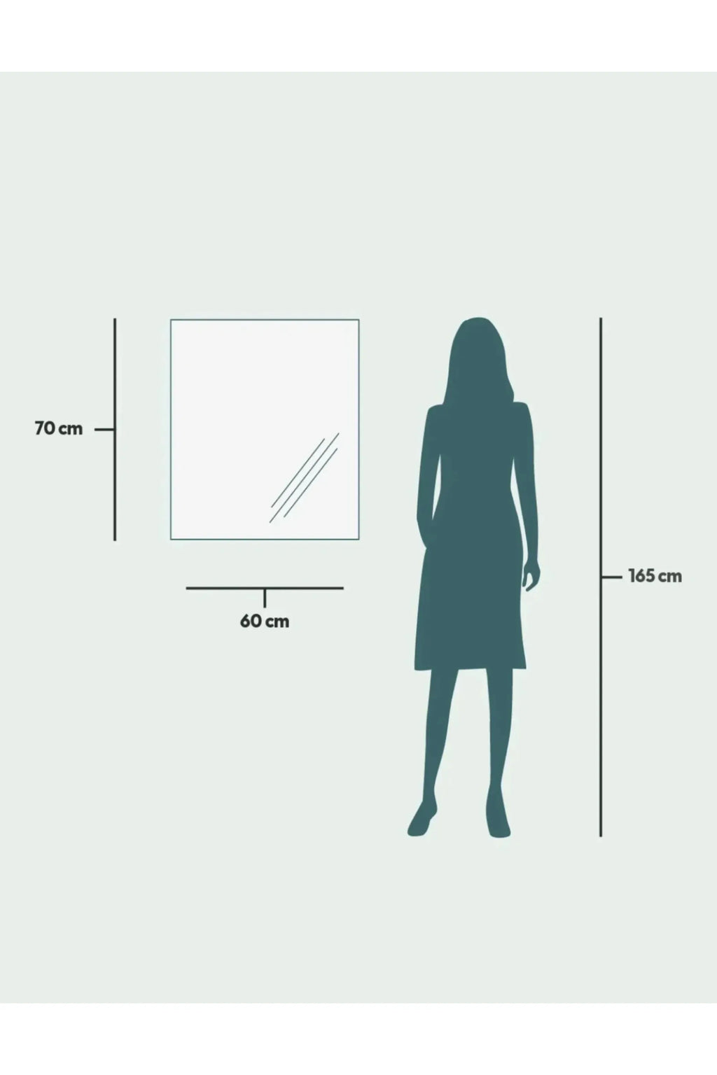 TCL Studios Full Lux Mirror With LED Lights, a sleek modern minimalist rectangular LED mirror designed for contemporary spaces, featuring integrated lighting and a clean, frameless appearance.