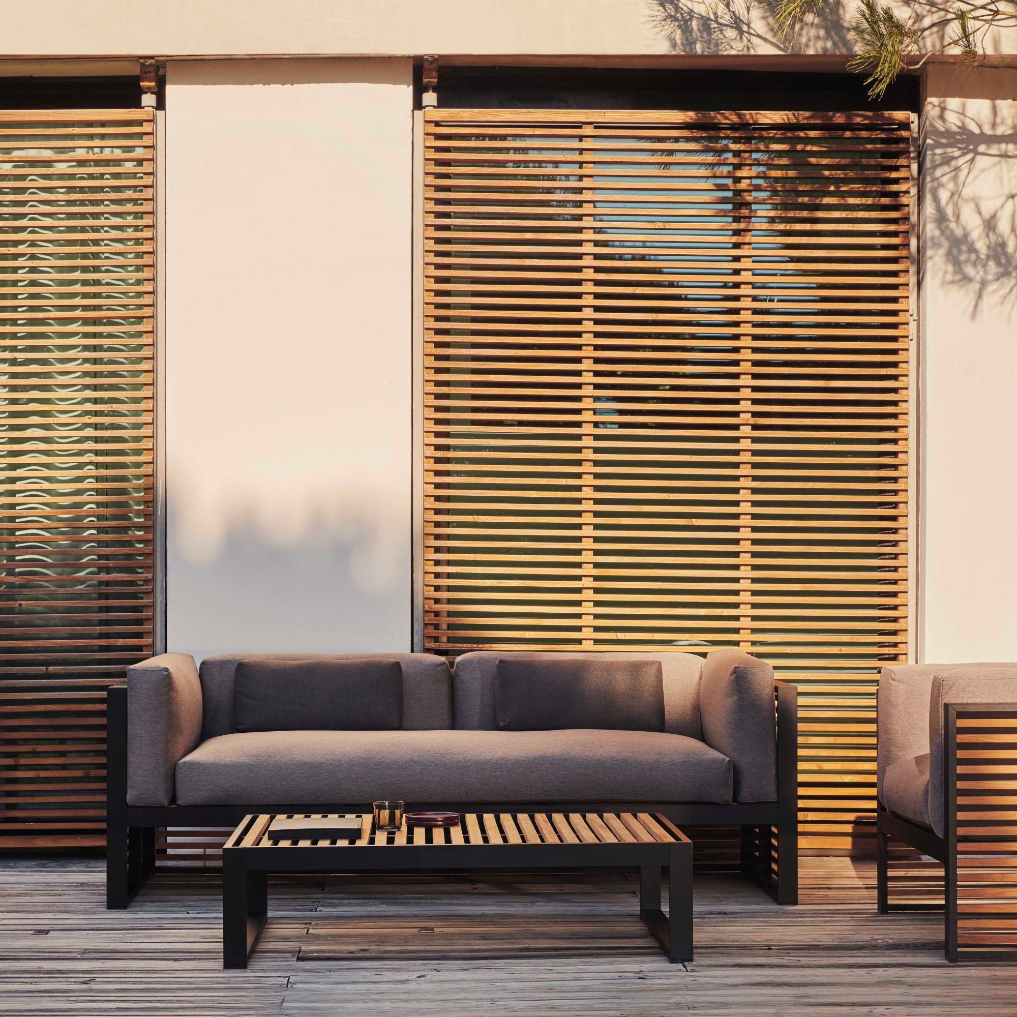 DNA Teak 2-Seat Sofa Outdoor Lounge Furniture Gandia Blasco