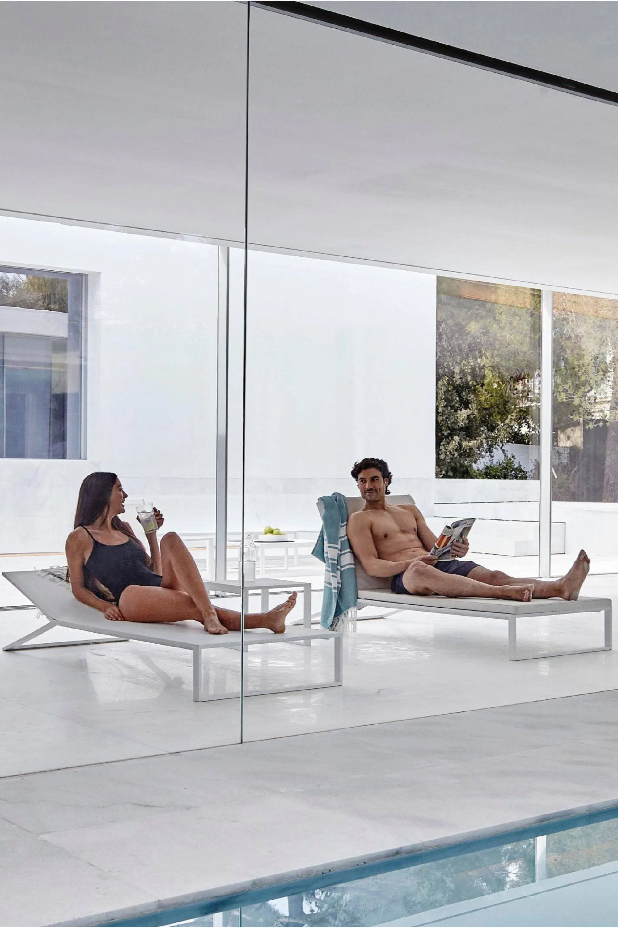 Blau Chaise Lounge - THAT COOL LIVING