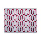 Swirl Throw Blanket in cream color with subtle textured pattern
