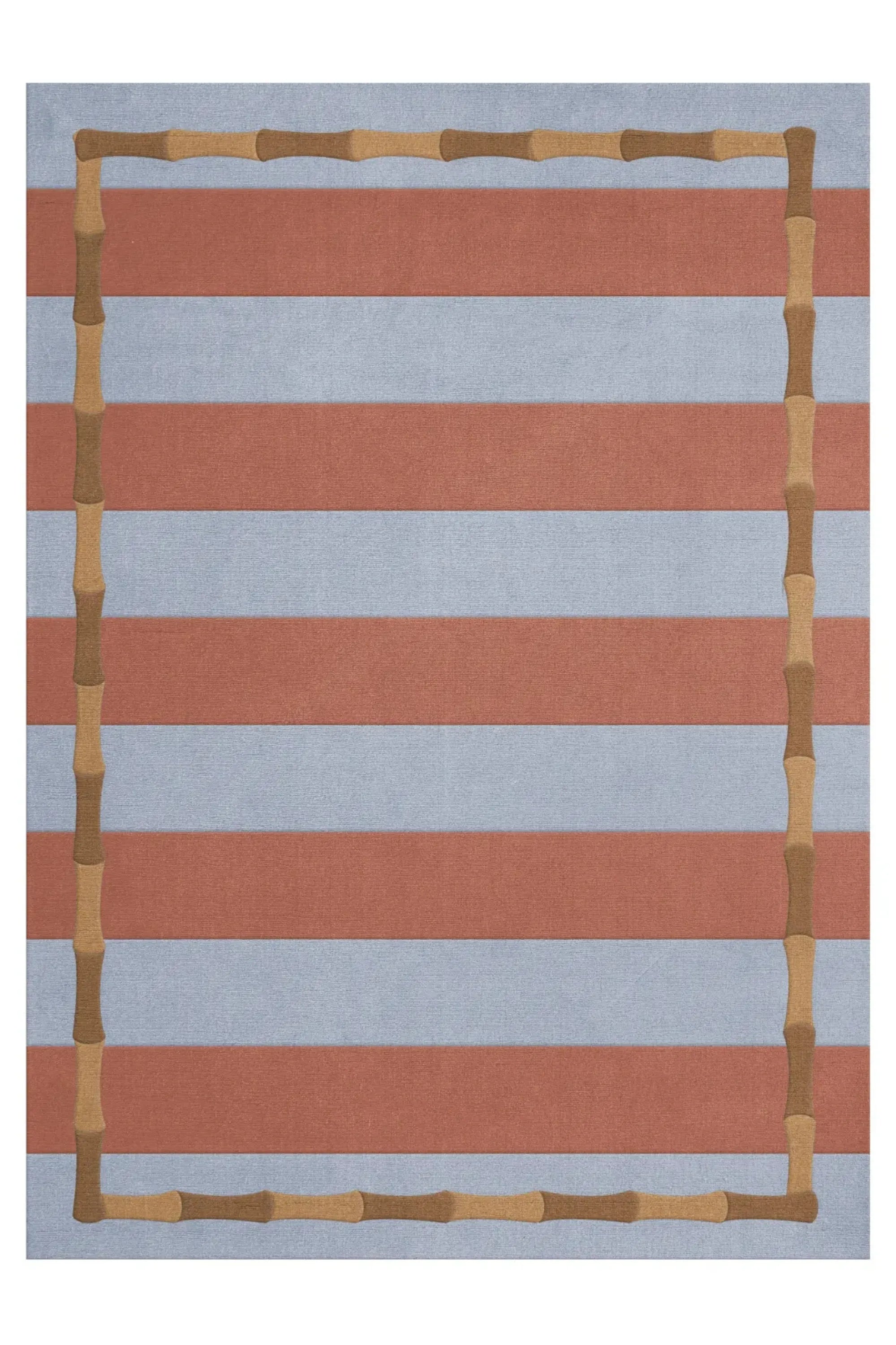 Bamboo Stripe Wool Rug - THAT COOL LIVING