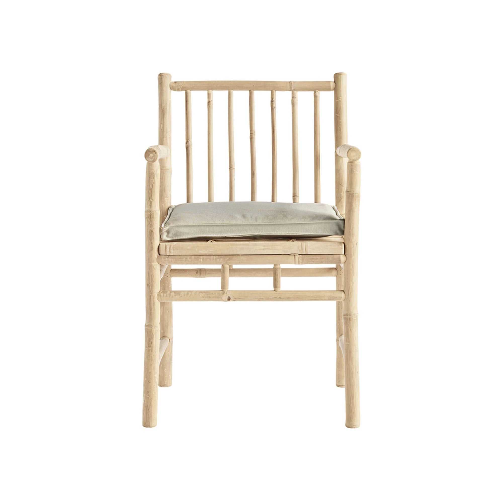 Outdoor Bamboo Dining Chair With Armrest - Set of 4 - THAT COOL LIVING