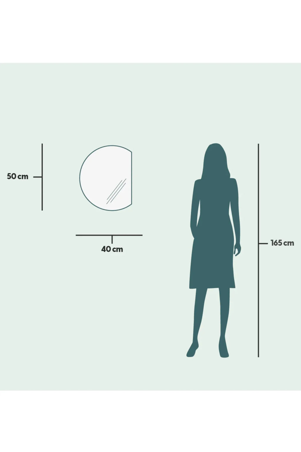 Half-Moon Mirror With Lights - THAT COOL LIVING