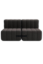 Curt Modular Sofa System - Fabric Jet - THAT COOL LIVING