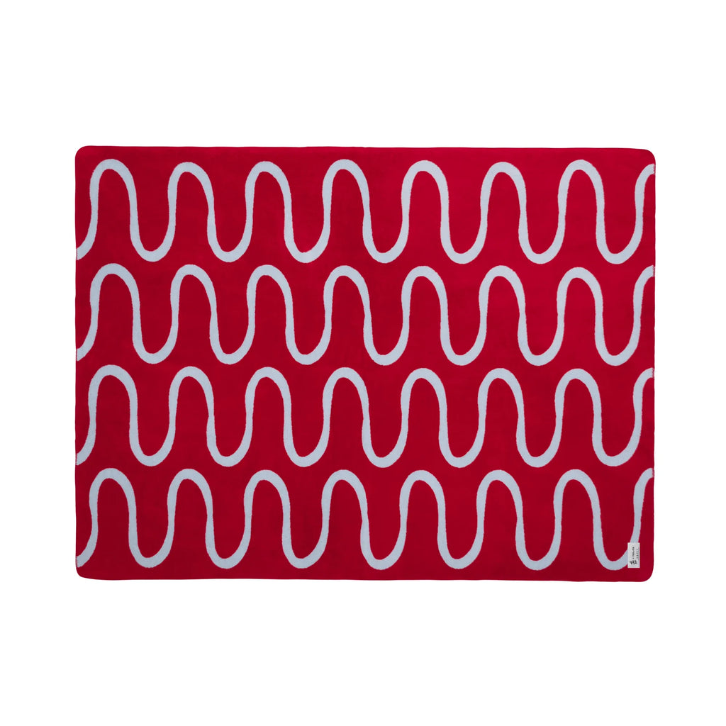 Elegant Swirl Throw Blanket in a deep navy blue with a subtle sheen