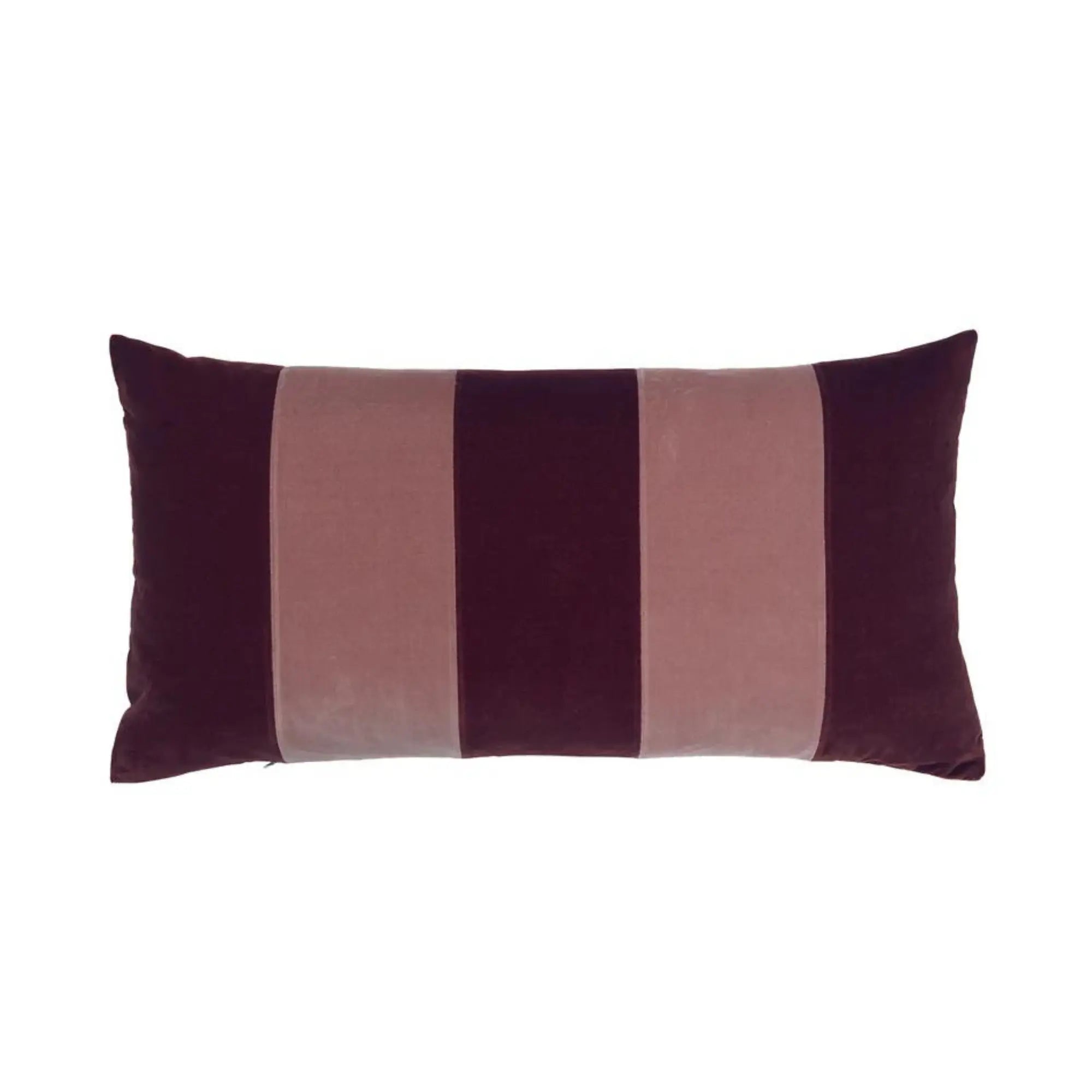Soft and stylish striped cushion in blue and white colors for home decor