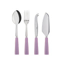 Icône Serving Set: Elegant silver serving spoons and forks in a luxurious velvet-lined box