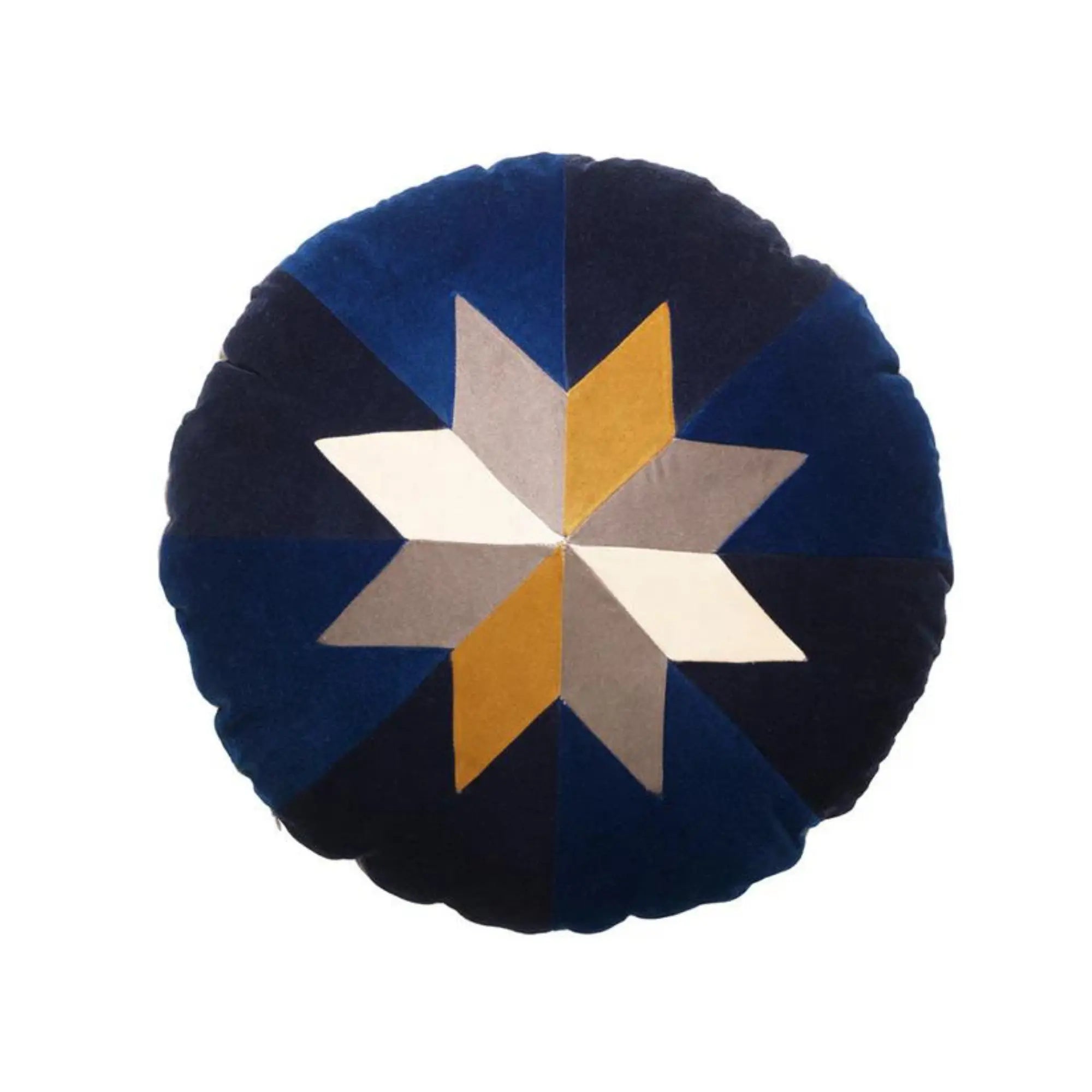 A comfortable and stylish star-shaped cushion in light grey color