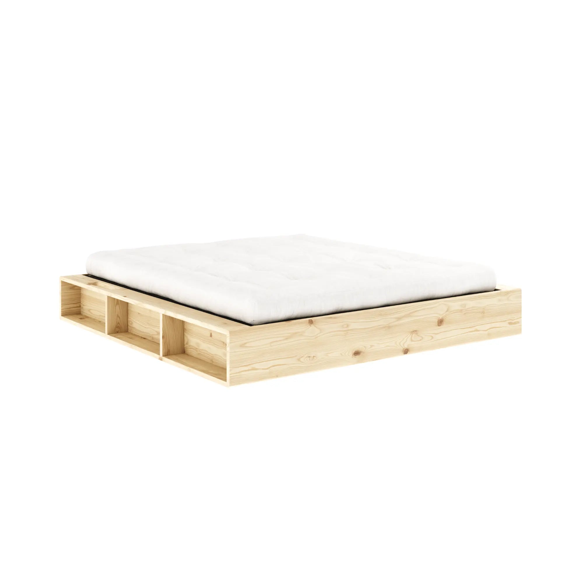 Ziggy Bed - Raw: Minimalistic Bed Frame with Storage - Karup Design - That Cool Living - Japanese Bed