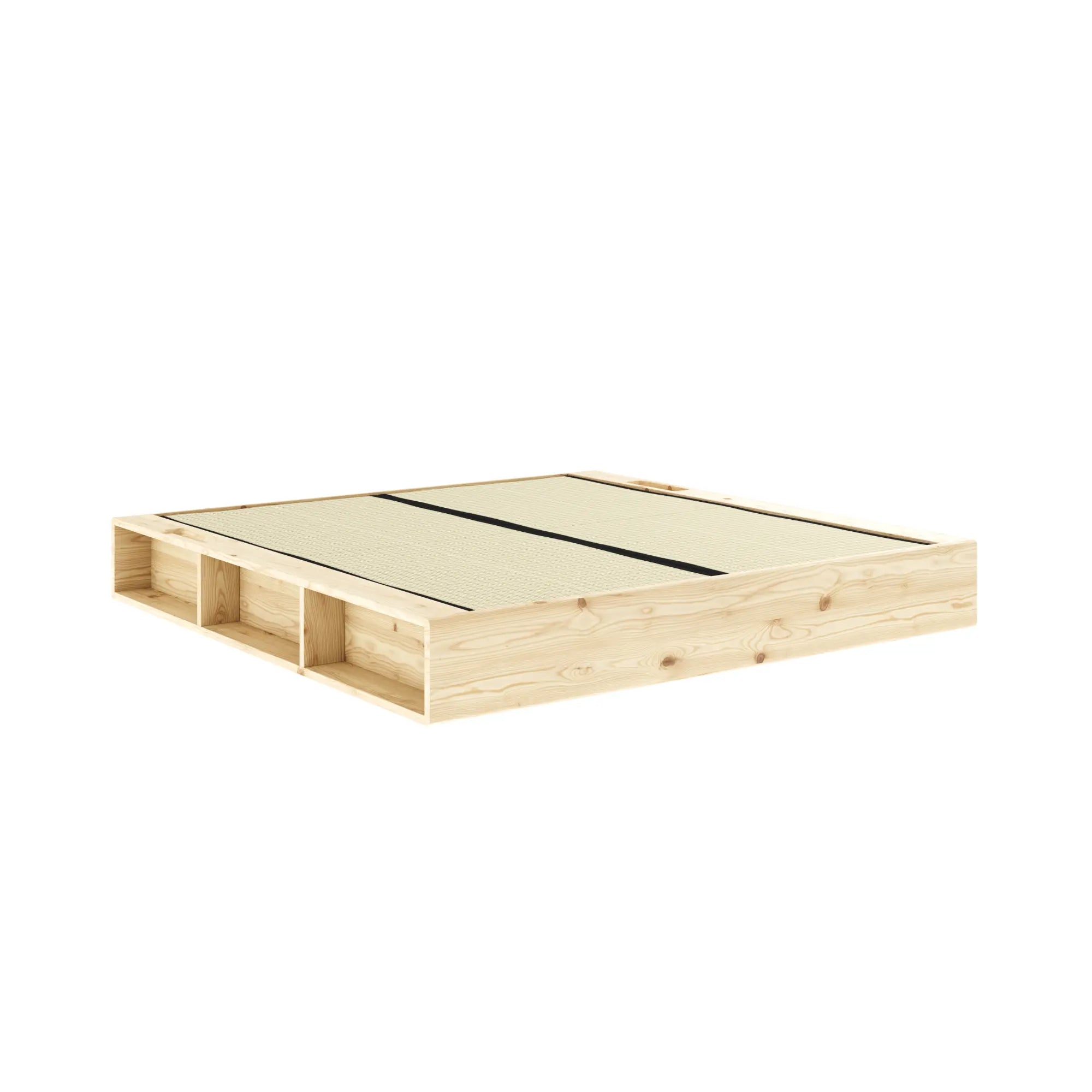 Ziggy Bed - Raw: Minimalistic Bed Frame with Storage - Karup Design - That Cool Living - Japanese Bed