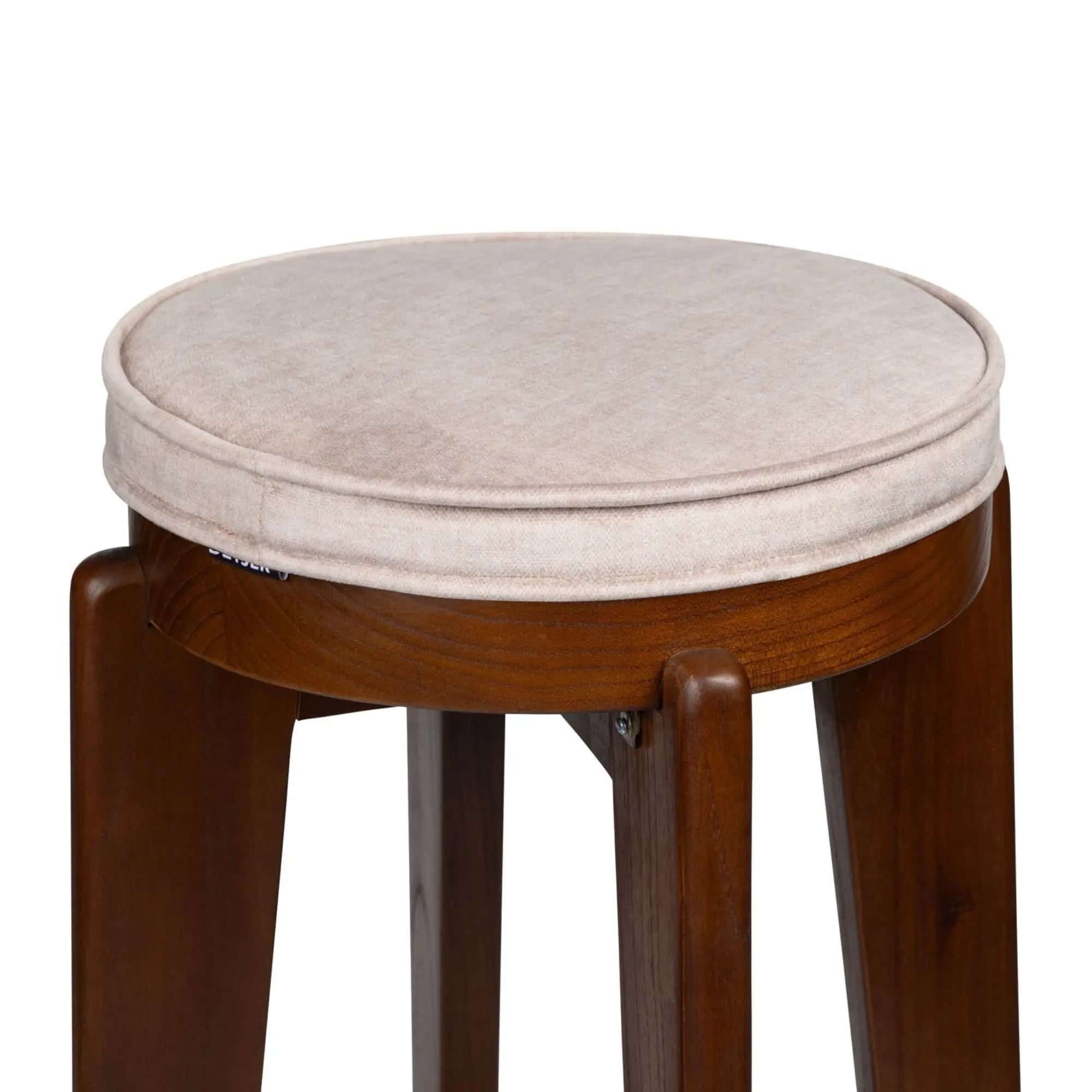 Luxurious velvet cushion for barstool adding a touch of elegance to any space
