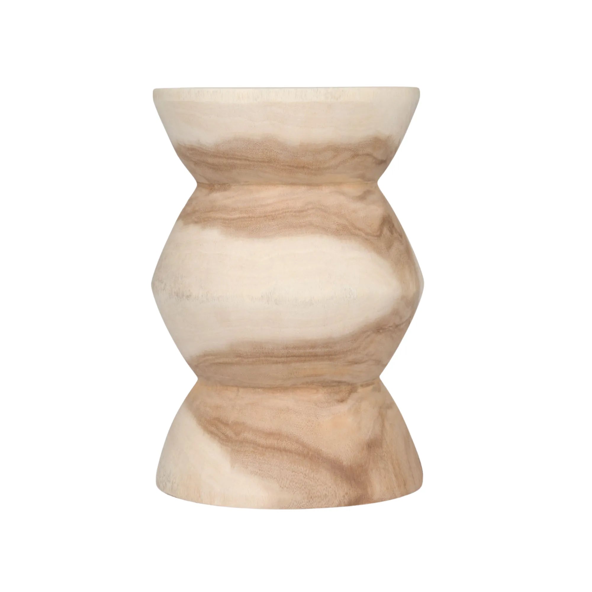  Traditional wooden kitchen stool with slatted back and square seat