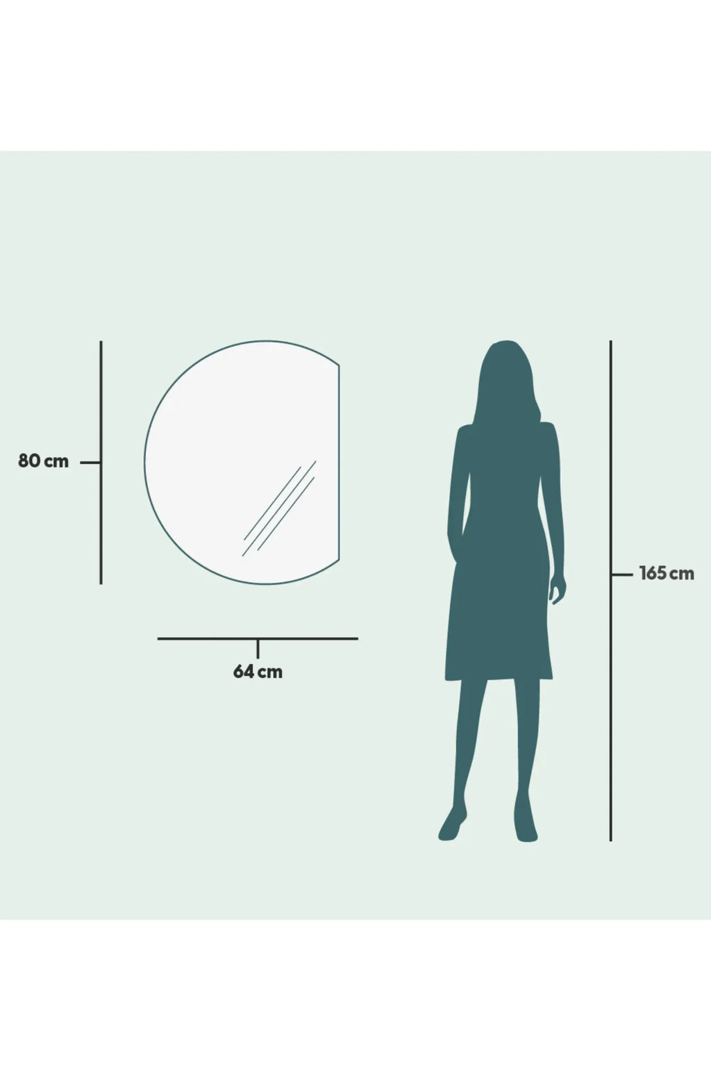 Half-Moon Mirror With Lights - THAT COOL LIVING