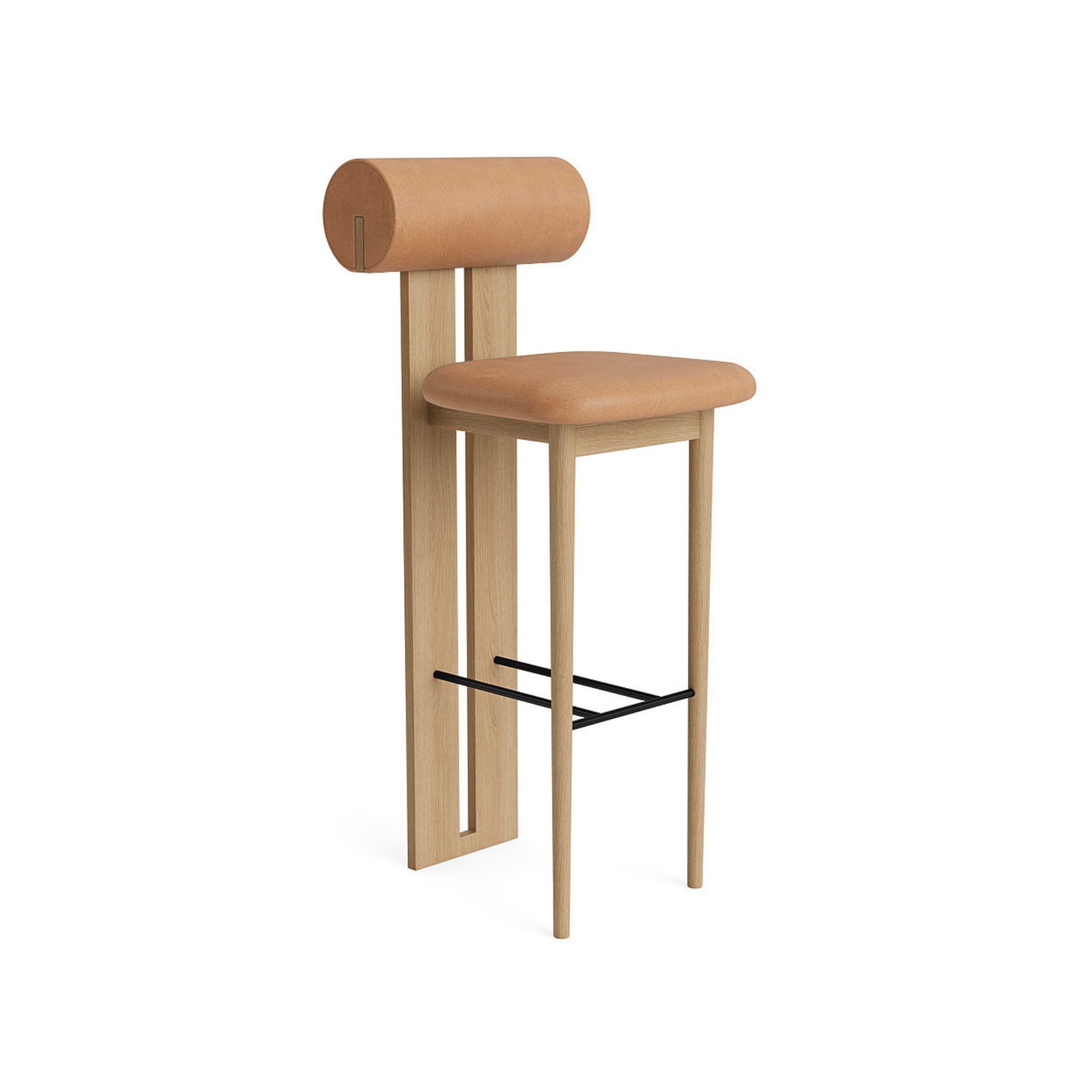 Hippo Bar Chair - Leather - THAT COOL LIVING