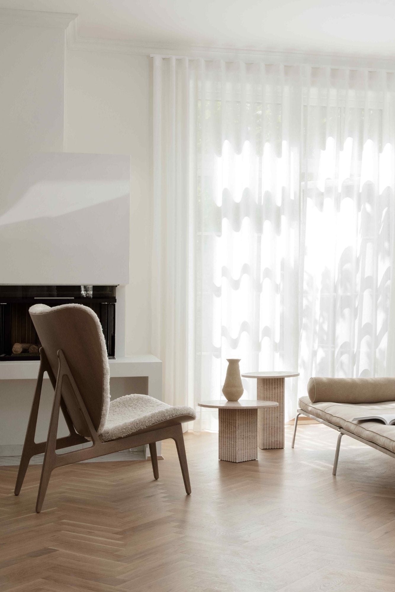 Elephant Lounge Chair - Sheepskin - THAT COOL LIVING