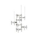 BMF Candle Holder - Configuration 2 in matte black finish with three candle slots