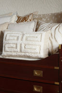 Soft and luxurious Cleo Cushion Cover in textured fabric with elegant design
