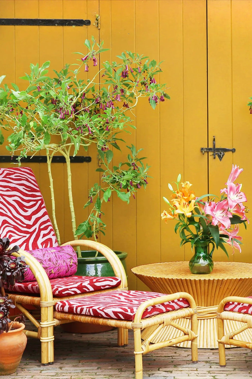 Yoko Bolster Pillow in brown, enhances relaxation and comfort