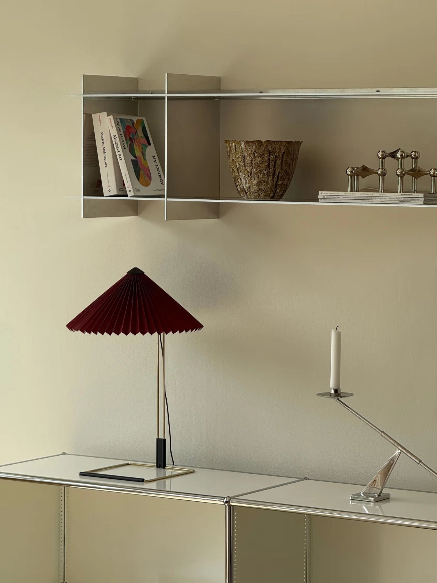 Ark Raw Aluminum Shelf by Tinted Objects - THAT COOL LIVING