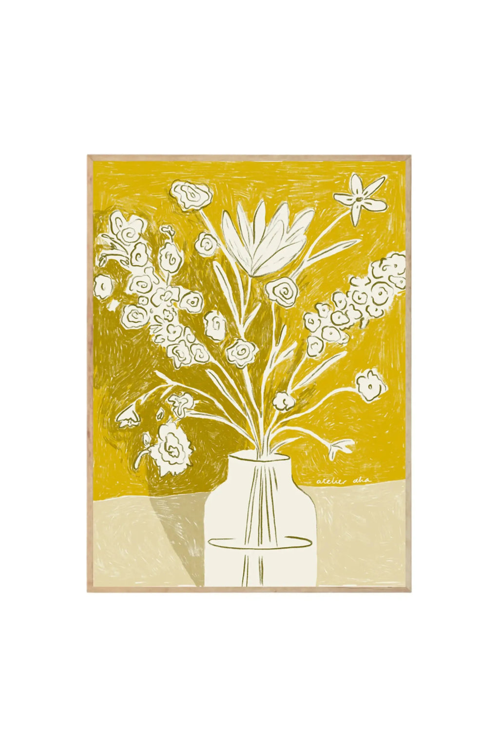 A Yellow Bouquet - Art Print
