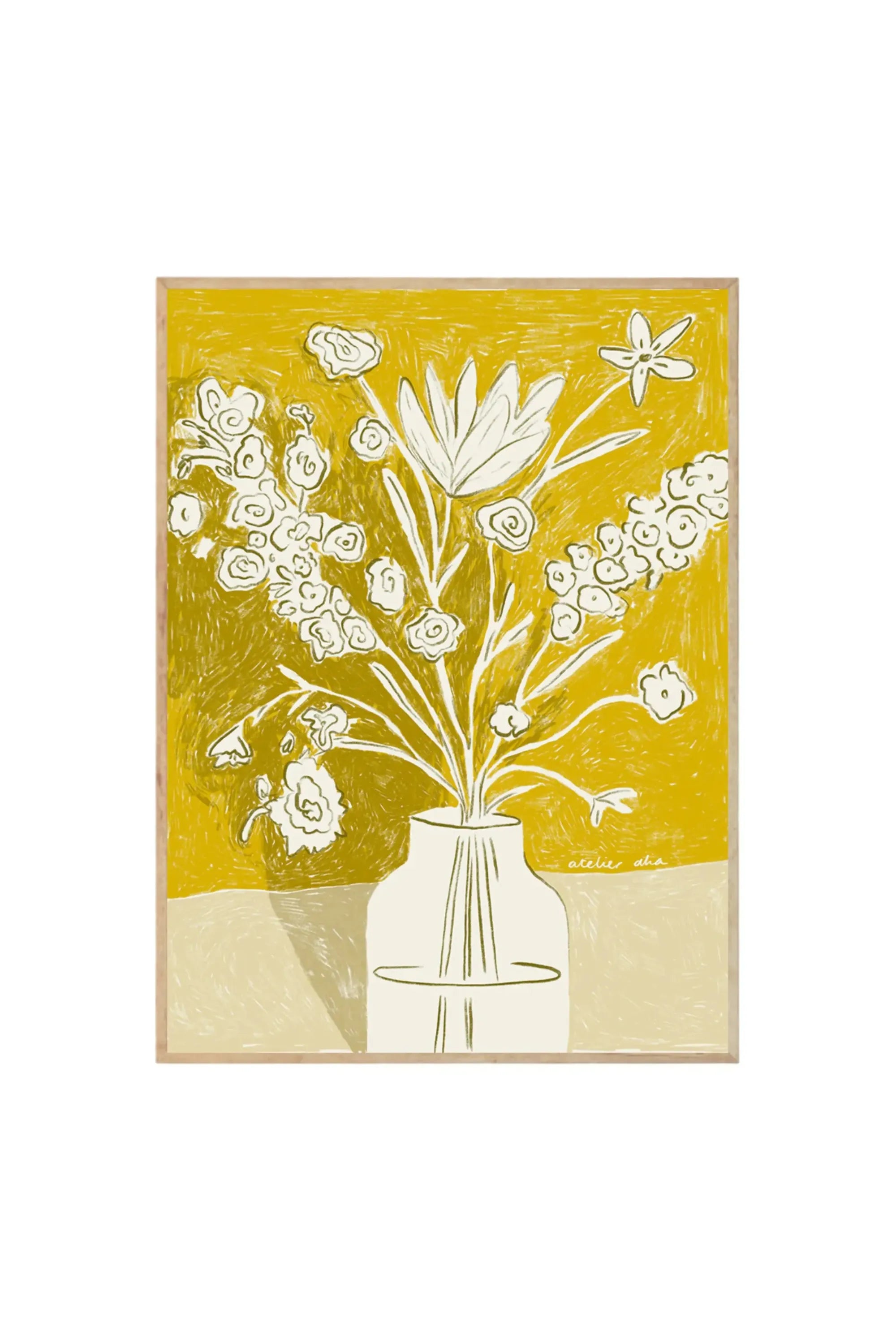 A Yellow Bouquet - Art Print