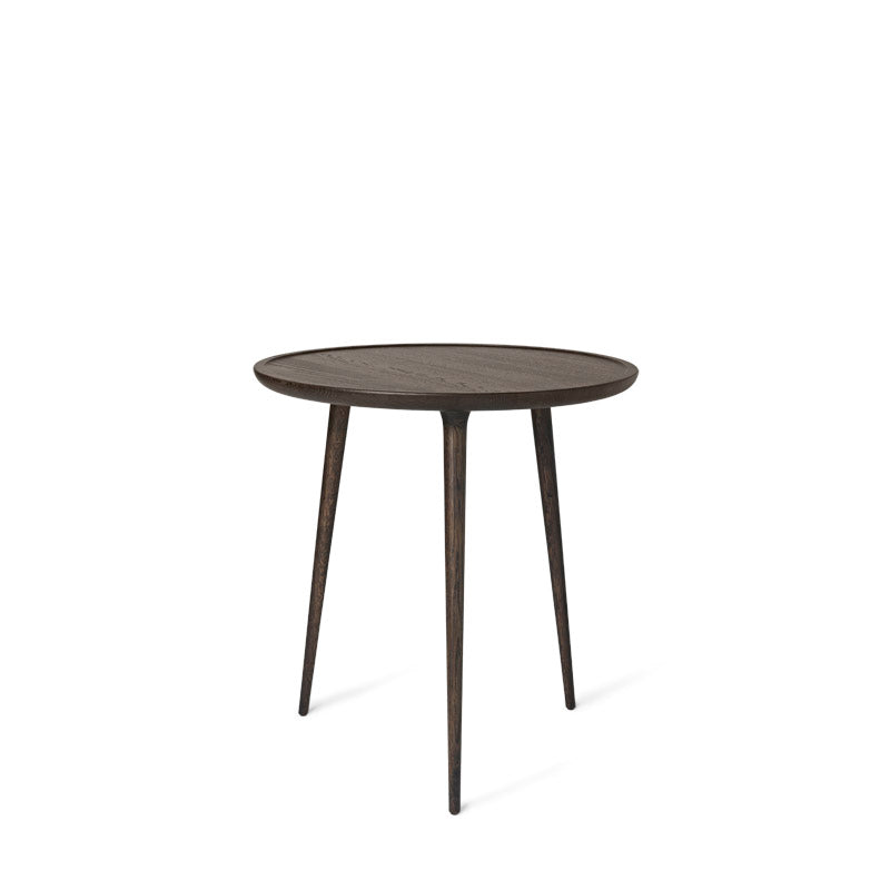 Accent Café Table | Sirka Grey Stain Lacquered Oak | Ø 70 | by Space Copenhagen - THAT COOL LIVING