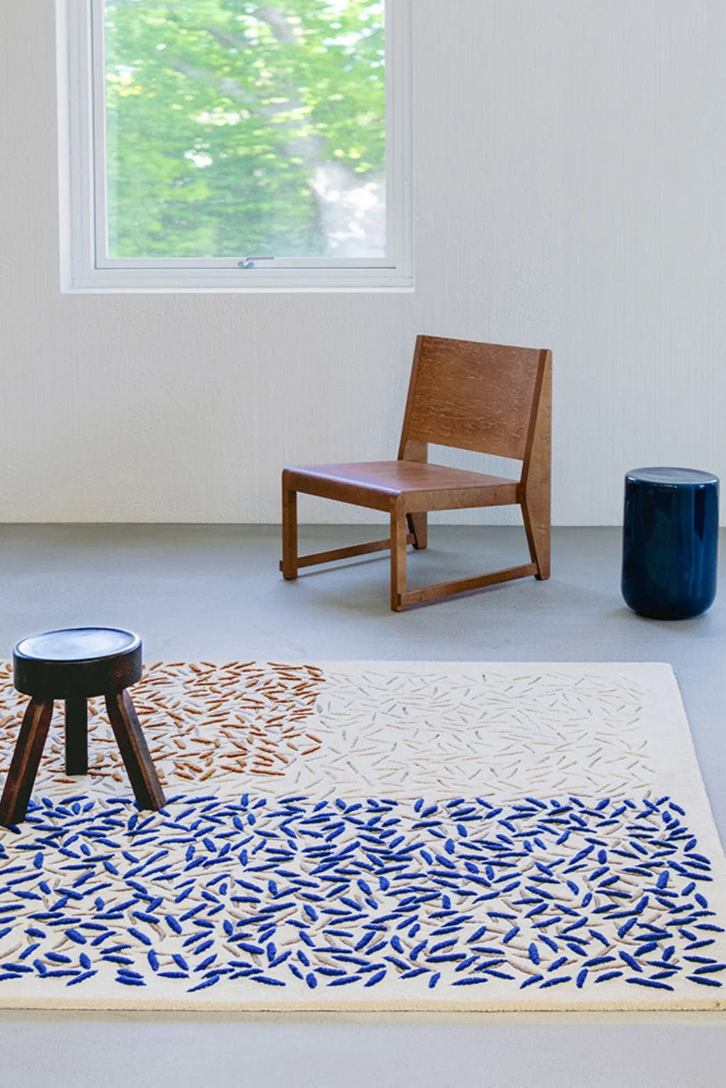 High-quality Affinity Rug enhancing the comfort and sophistication of a home office