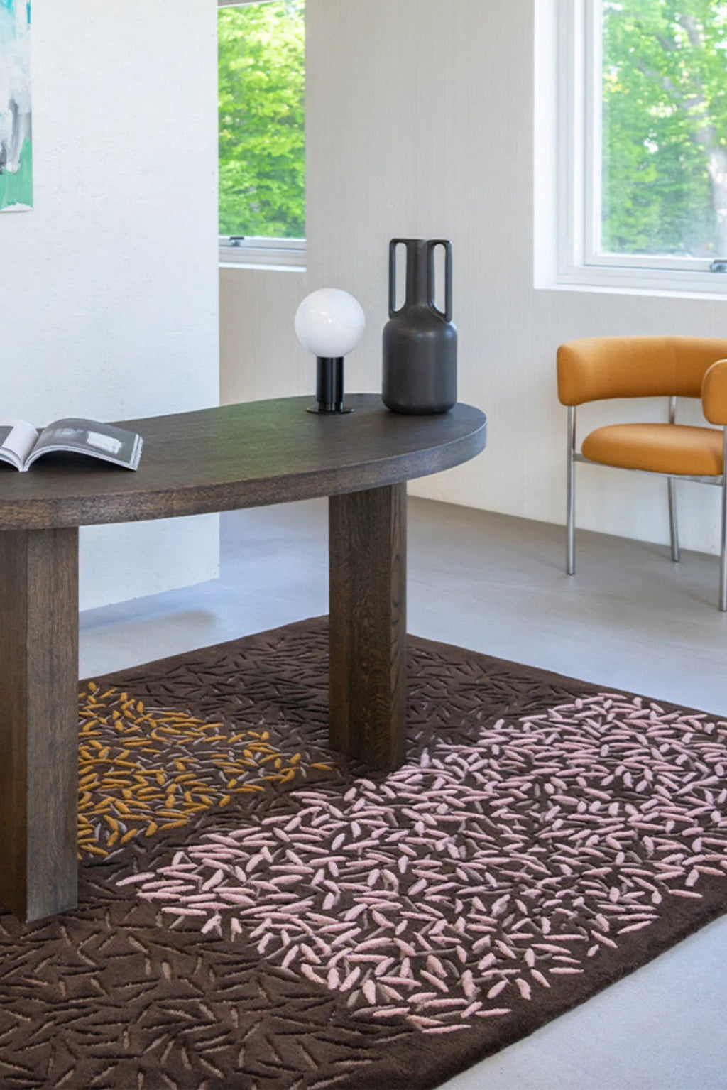  Stunning Affinity Rug featuring a modern geometric pattern in rich, earthy tones