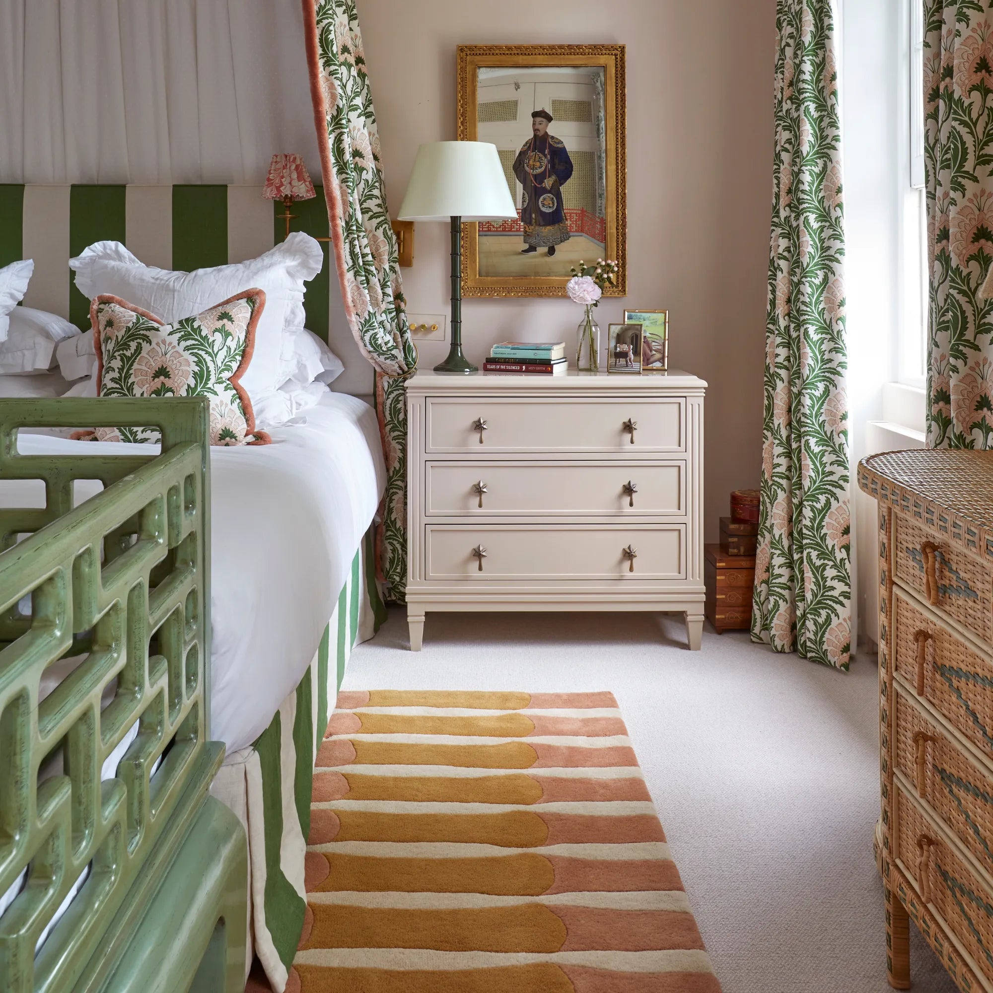 High-quality Bamboo Forest Wool Rug with non-slip backing for safety and stability