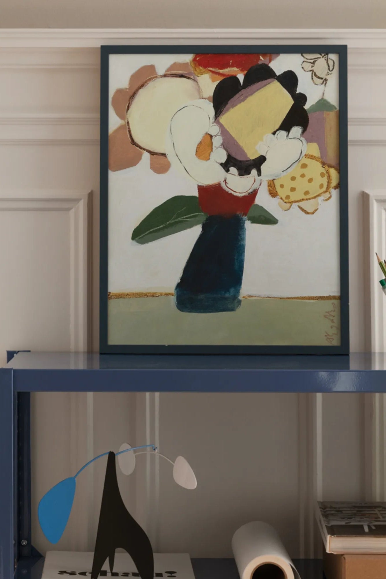 Close-up of the Let Me Look in the Mirror logo on the back