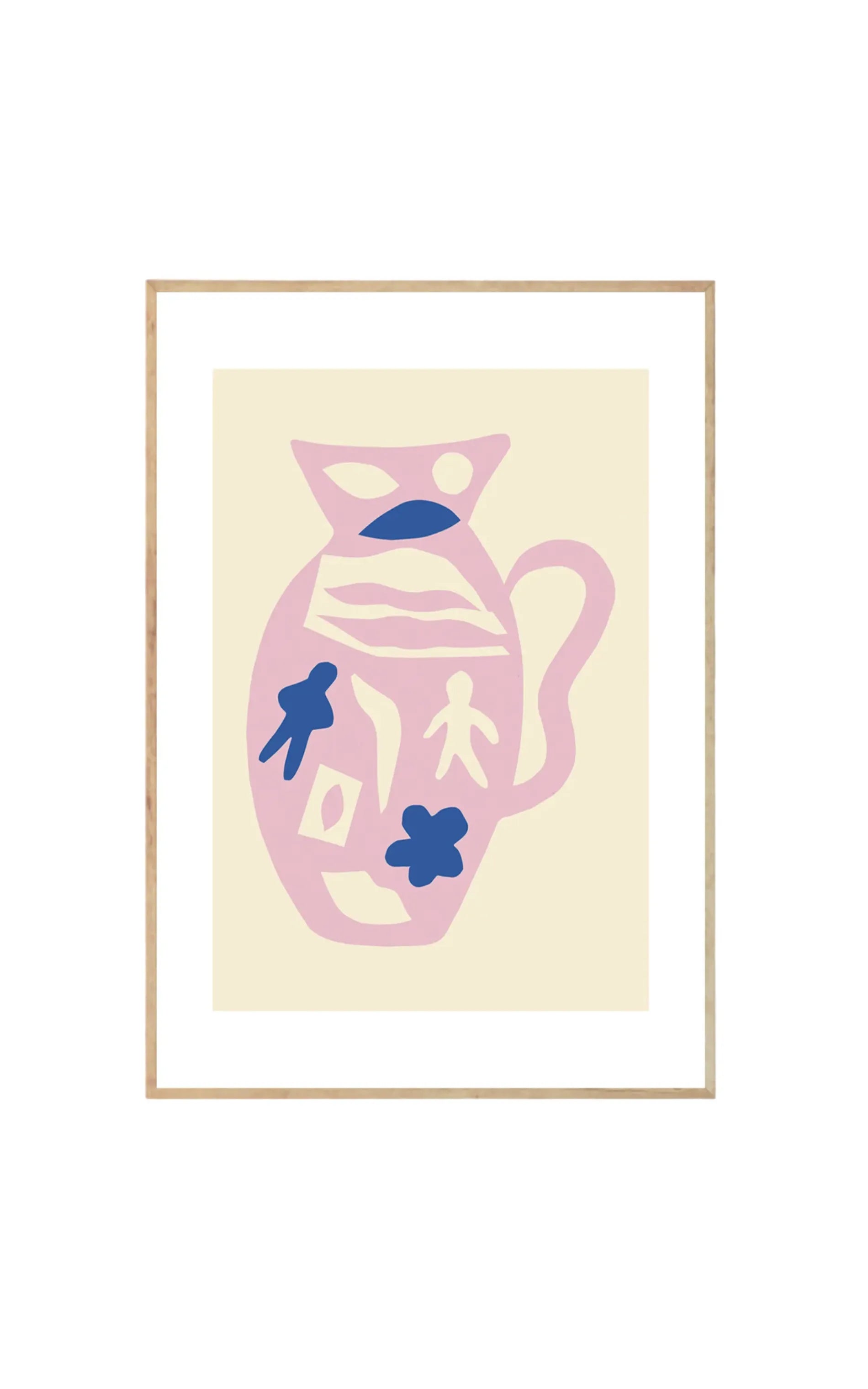 Amusant Vase - Art Print by The Poster Club - THAT COOL LIVING
