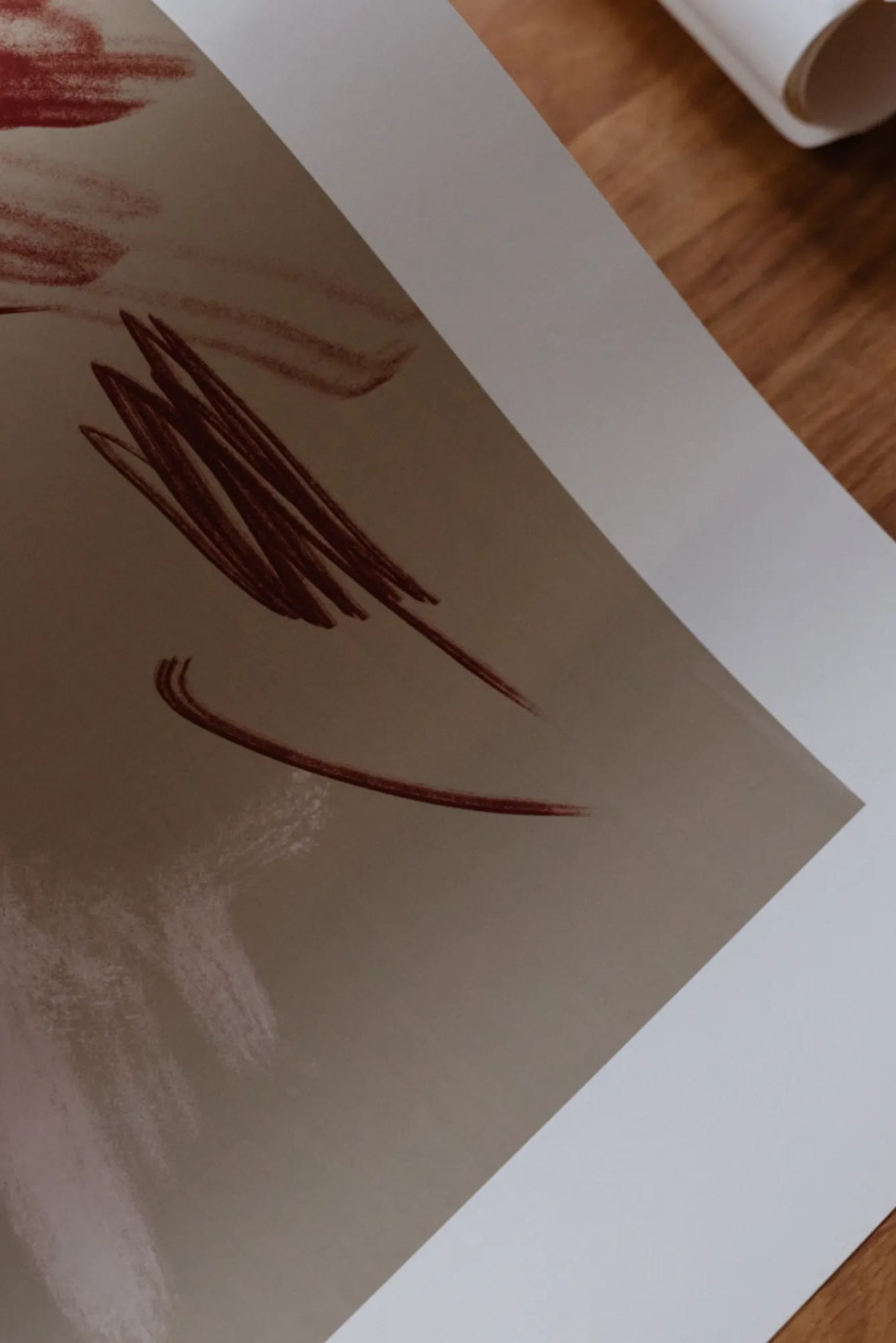 Beautiful pink thoughts product illustration with delicate floral design and elegant text