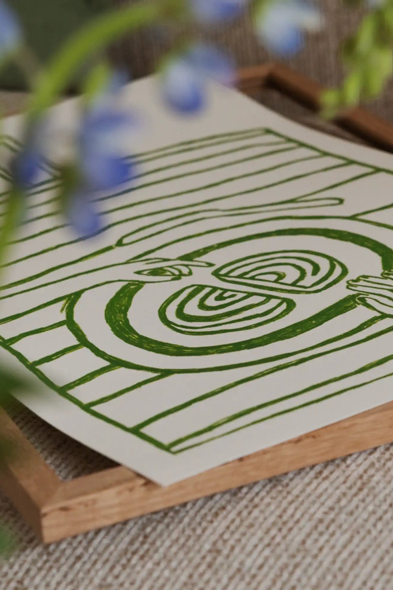 Sharing the Cake - Art Print by The Poster Club - THAT COOL LIVING