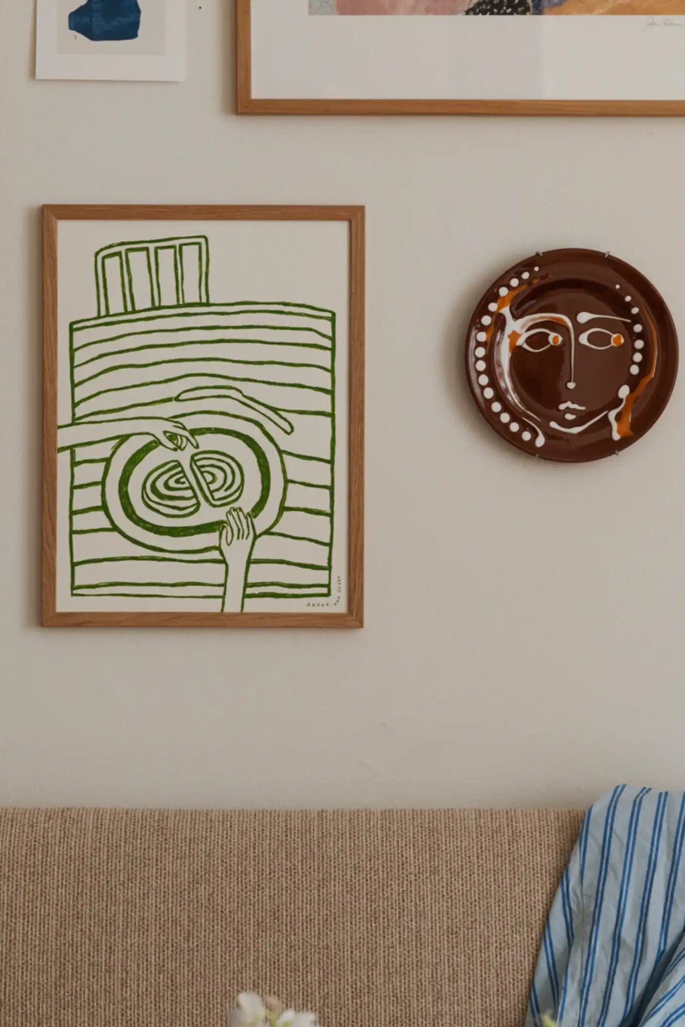 Sharing the Cake - Art Print by The Poster Club - THAT COOL LIVING