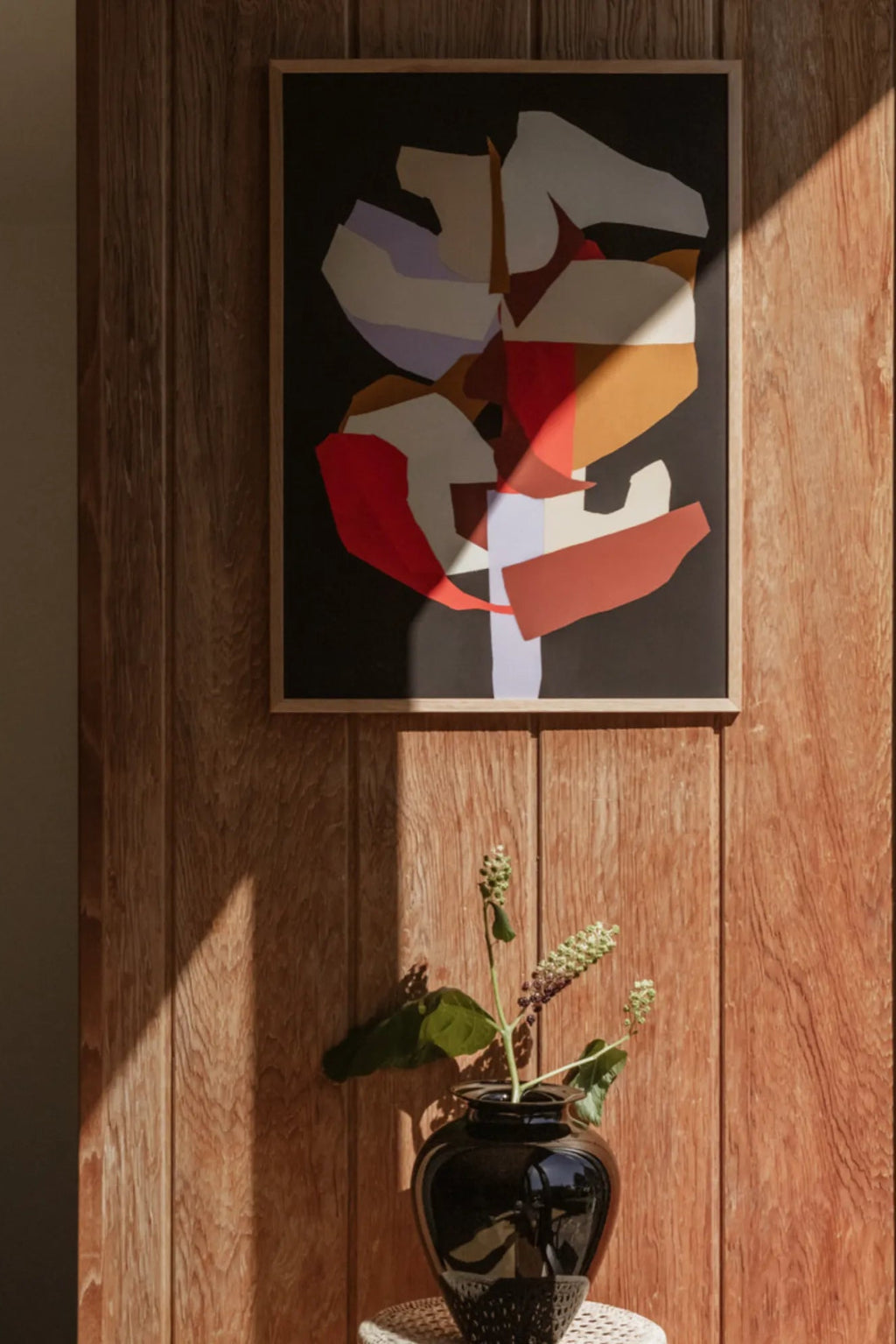 Close-up of Blooming product showing natural ingredients and essential oils