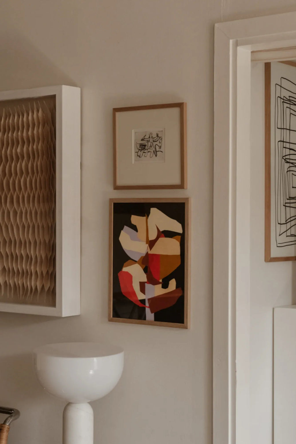 Sunflower blooming against a bright blue sky